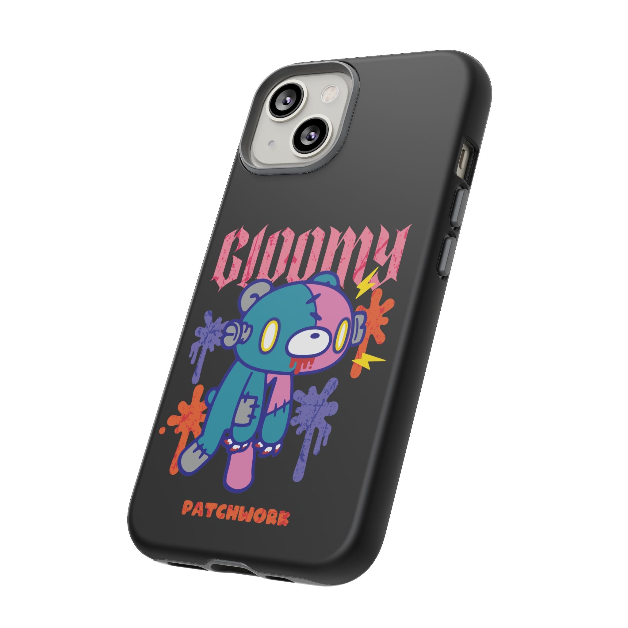 gloomy bear Halloween patchwork Phone Case