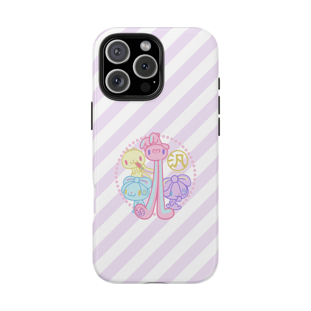 Group Pastel All Purpose Bunny - iPhone Case