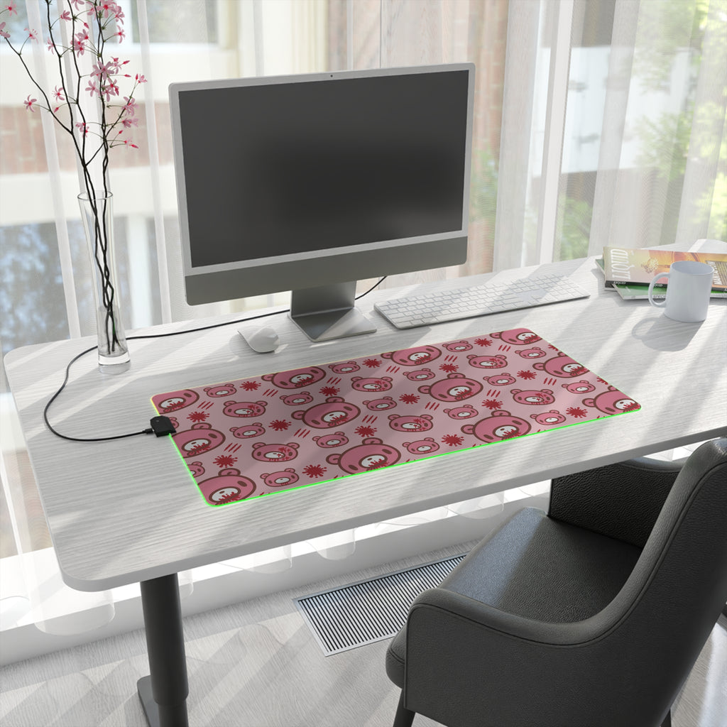 Gloomy Bear LED Gaming Mouse Pad