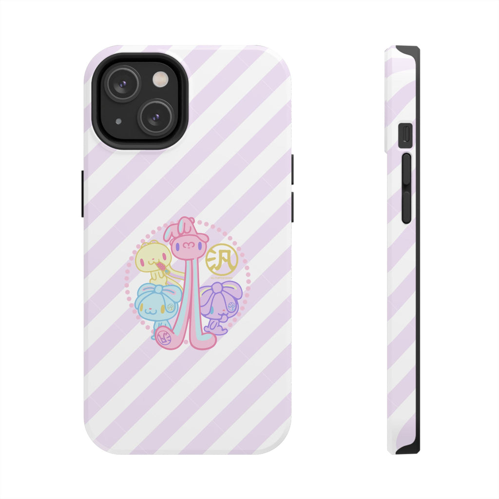 Group Pastel All Purpose Bunny - iPhone Case