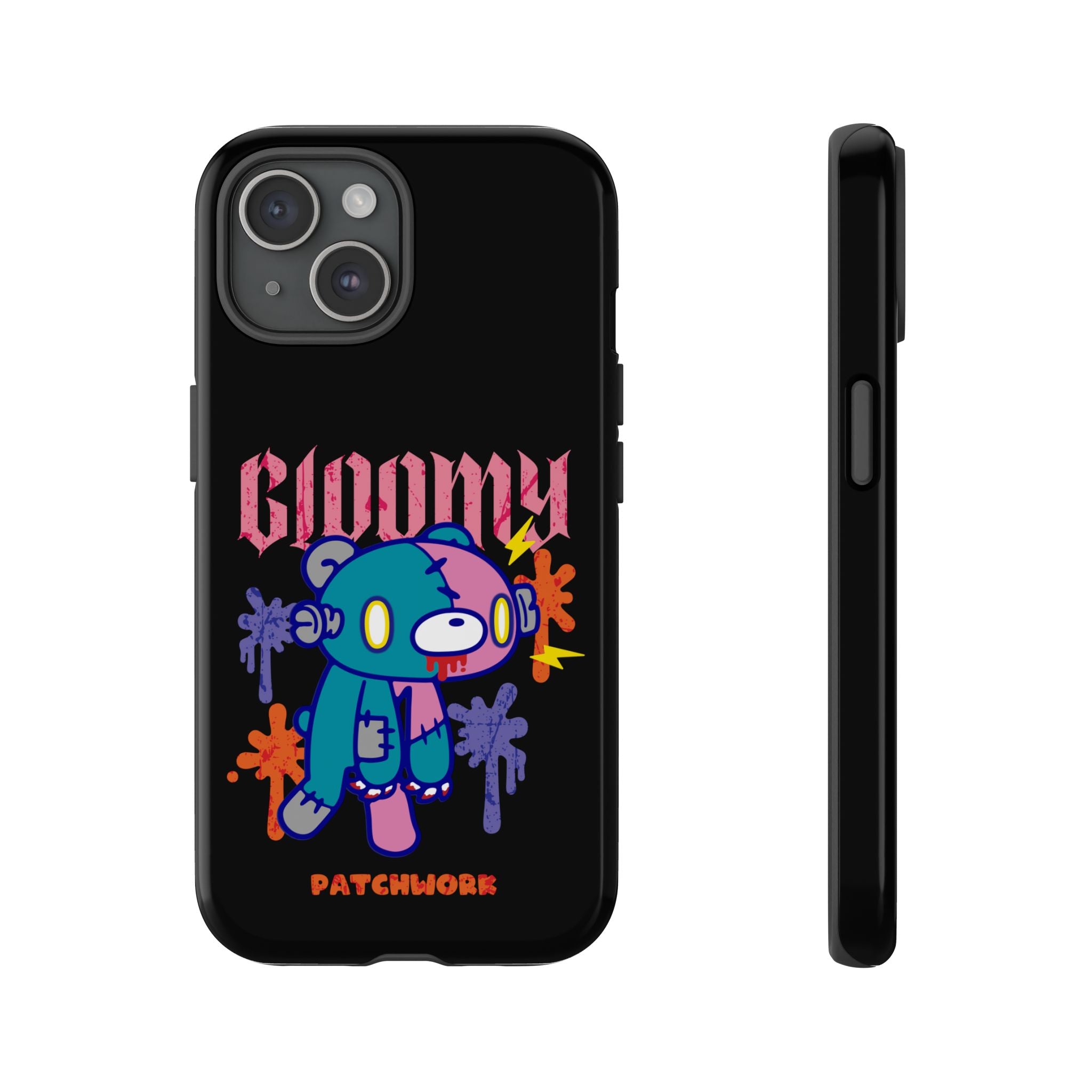 gloomy bear Halloween patchwork Phone Case