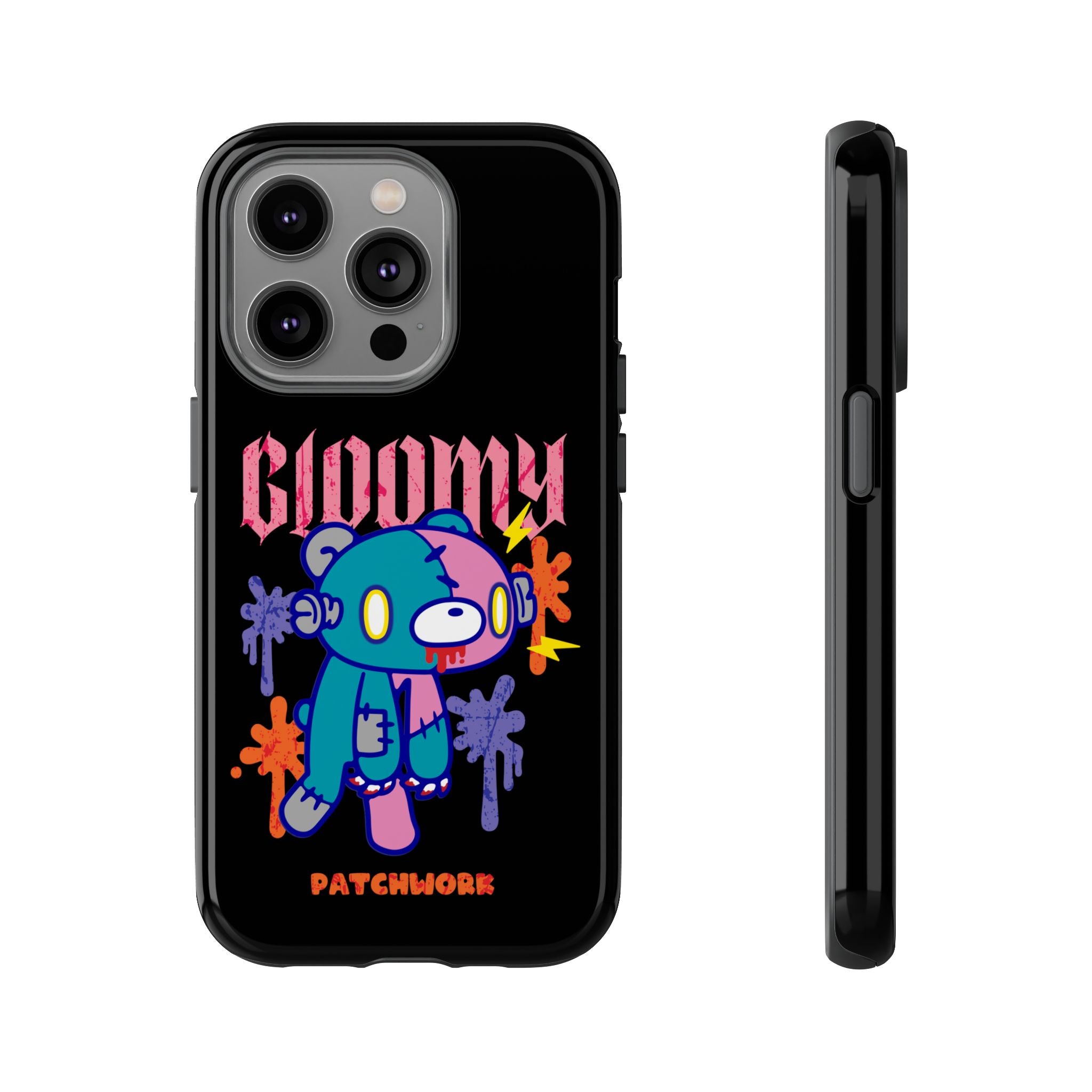 gloomy bear Halloween patchwork Phone Case