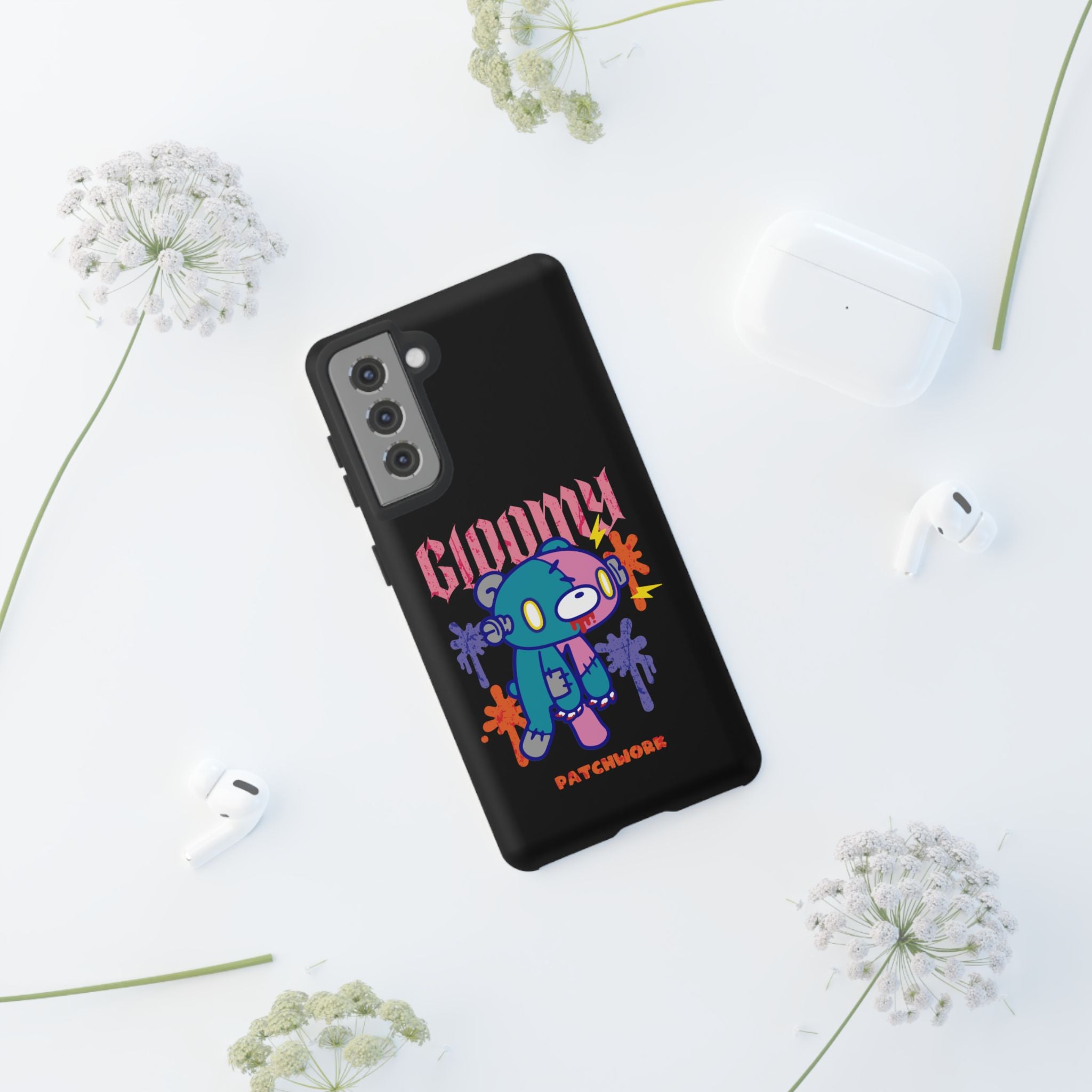 gloomy bear Halloween patchwork Phone Case