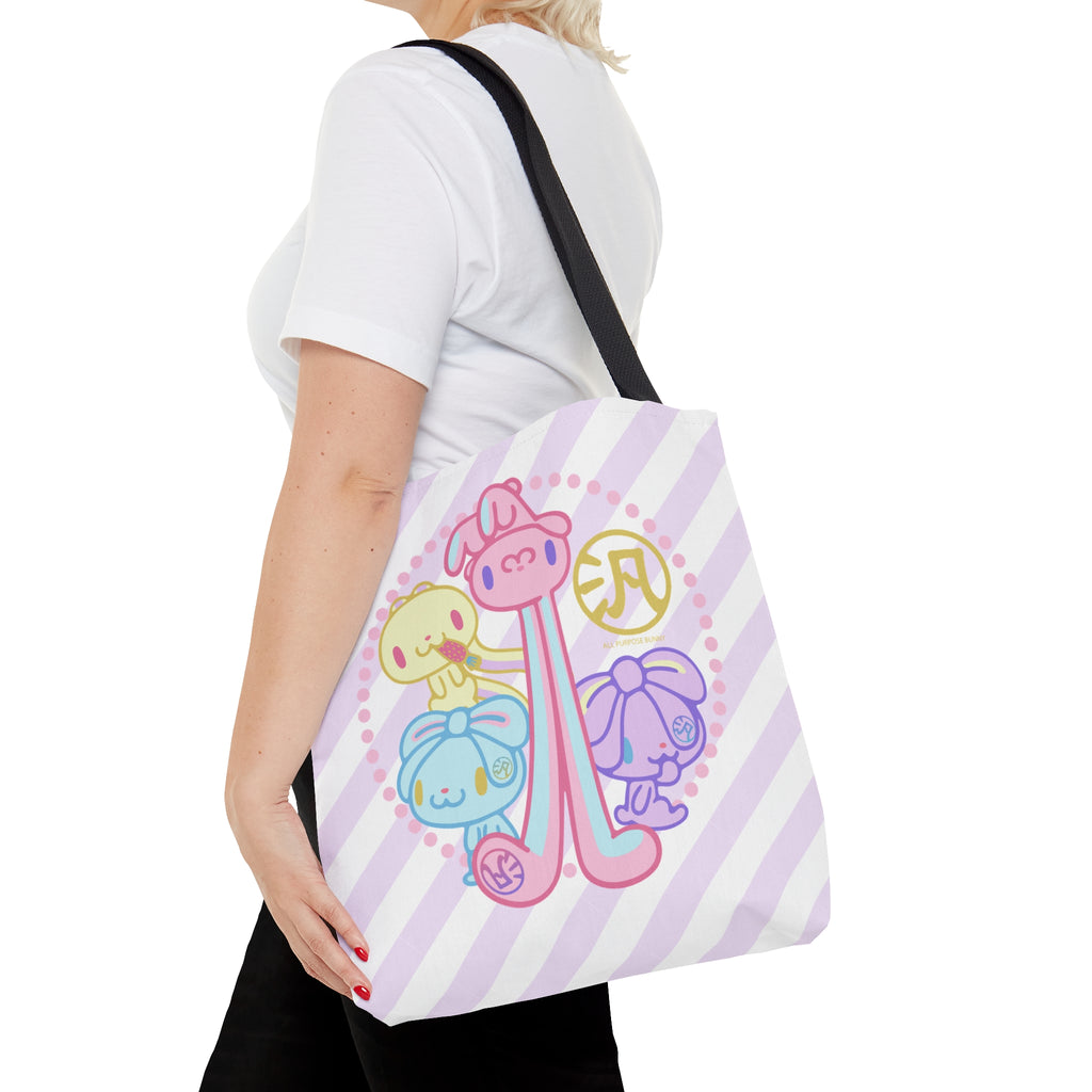 Group Pastel All Purpose Bunny Tote Bag