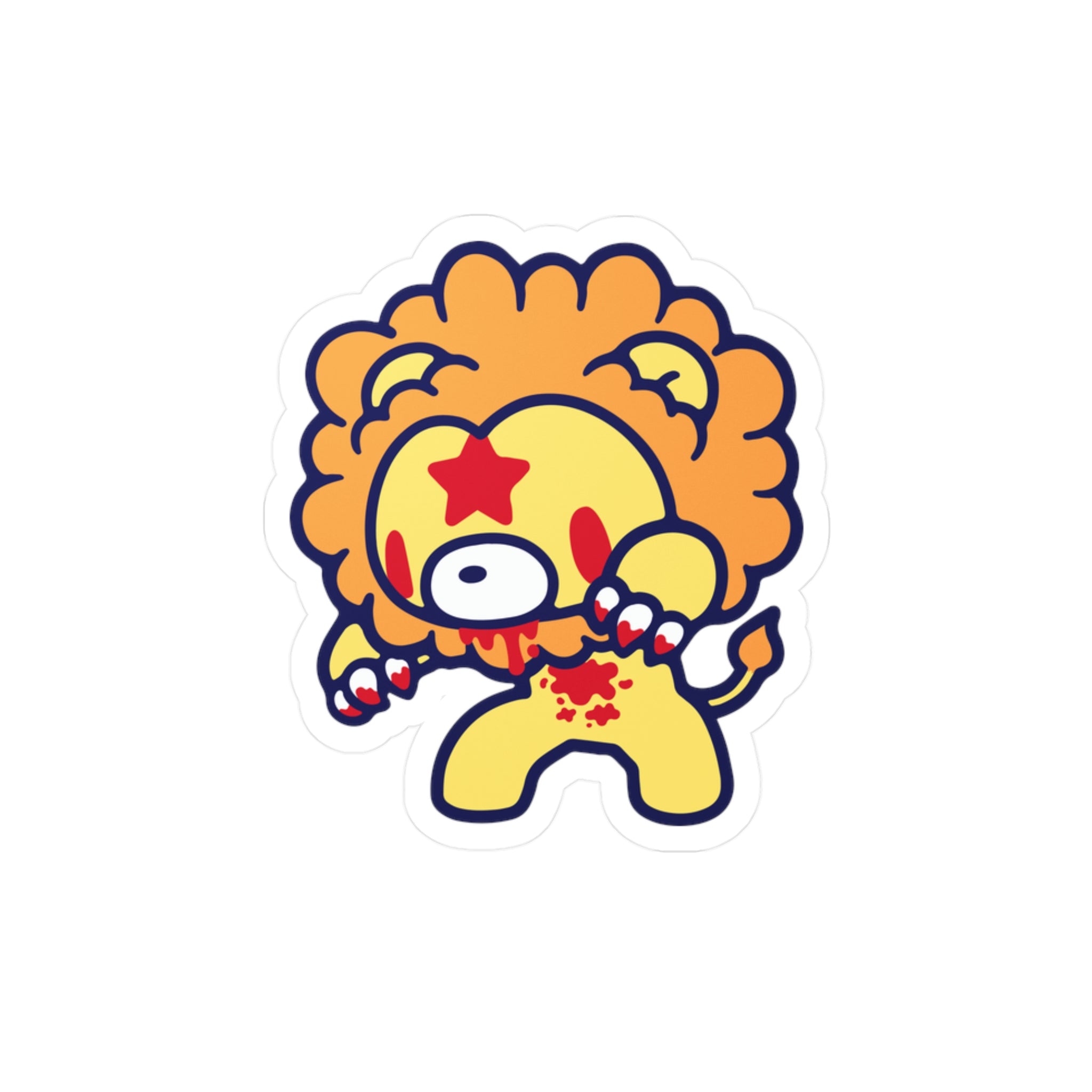 Leo Zodiac Gloomy Bear Kiss-Cut Vinyl Decals
