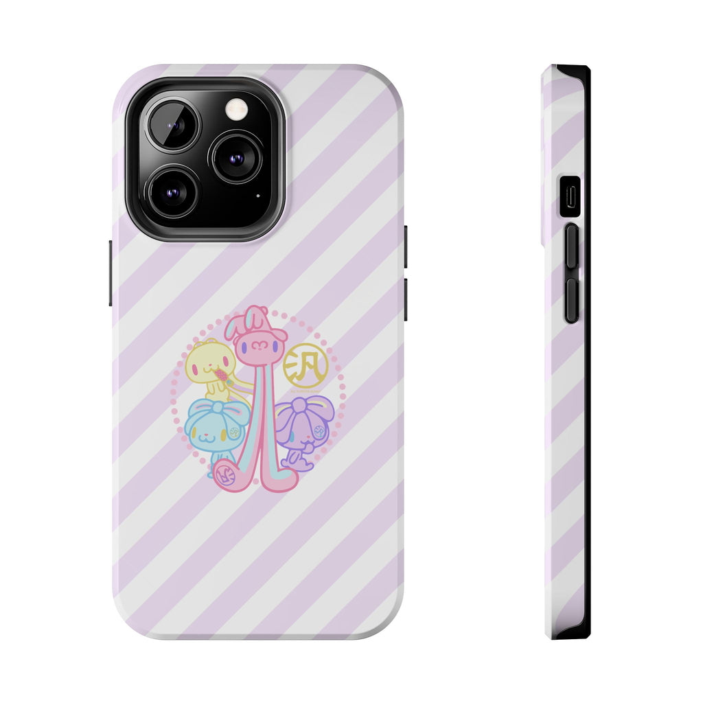 Group Pastel All Purpose Bunny - iPhone Case