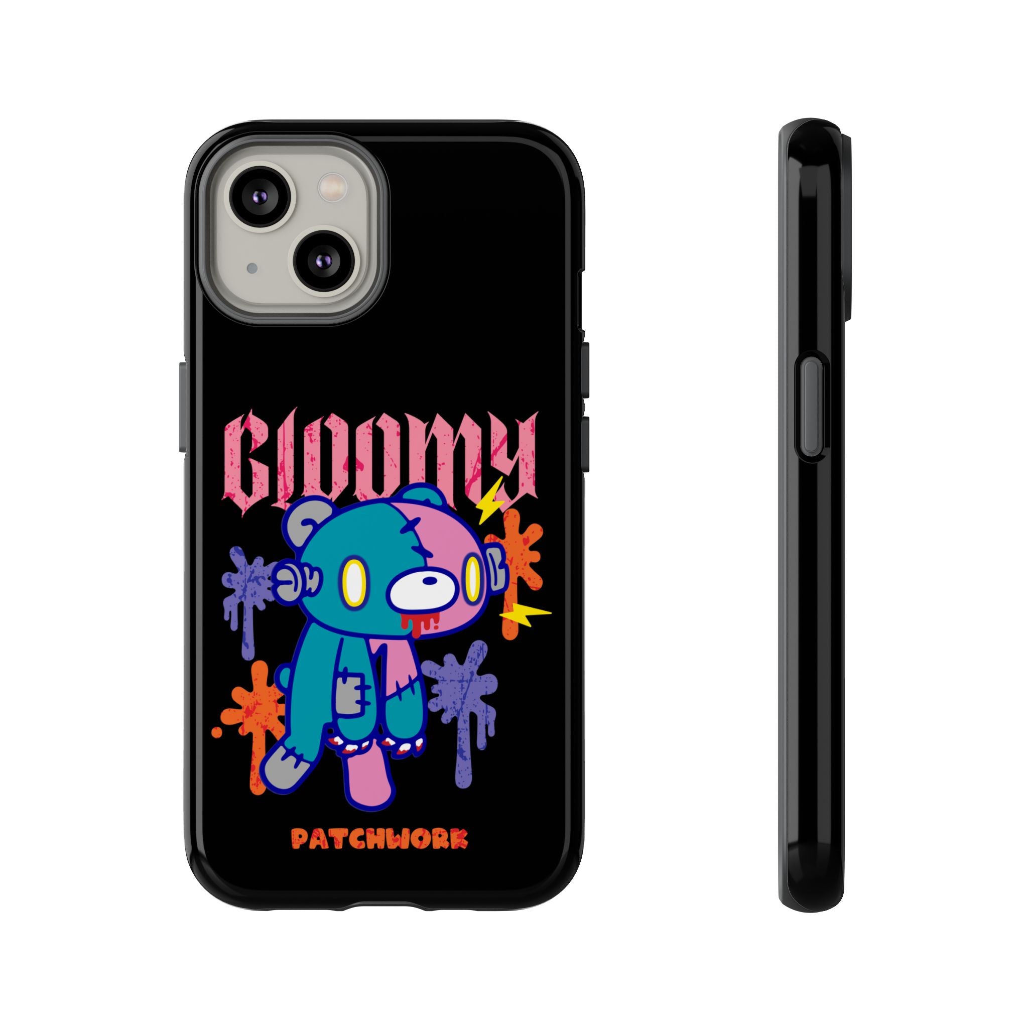 gloomy bear Halloween patchwork Phone Case