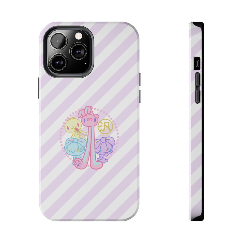 Group Pastel All Purpose Bunny - iPhone Case