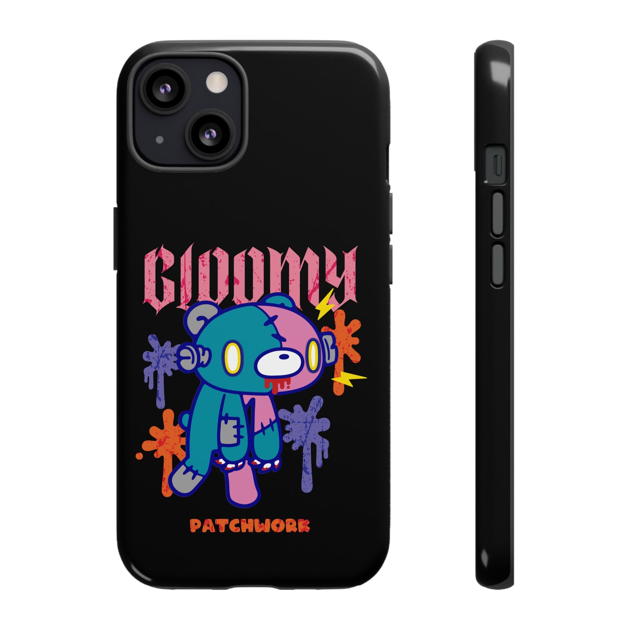 gloomy bear Halloween patchwork Phone Case