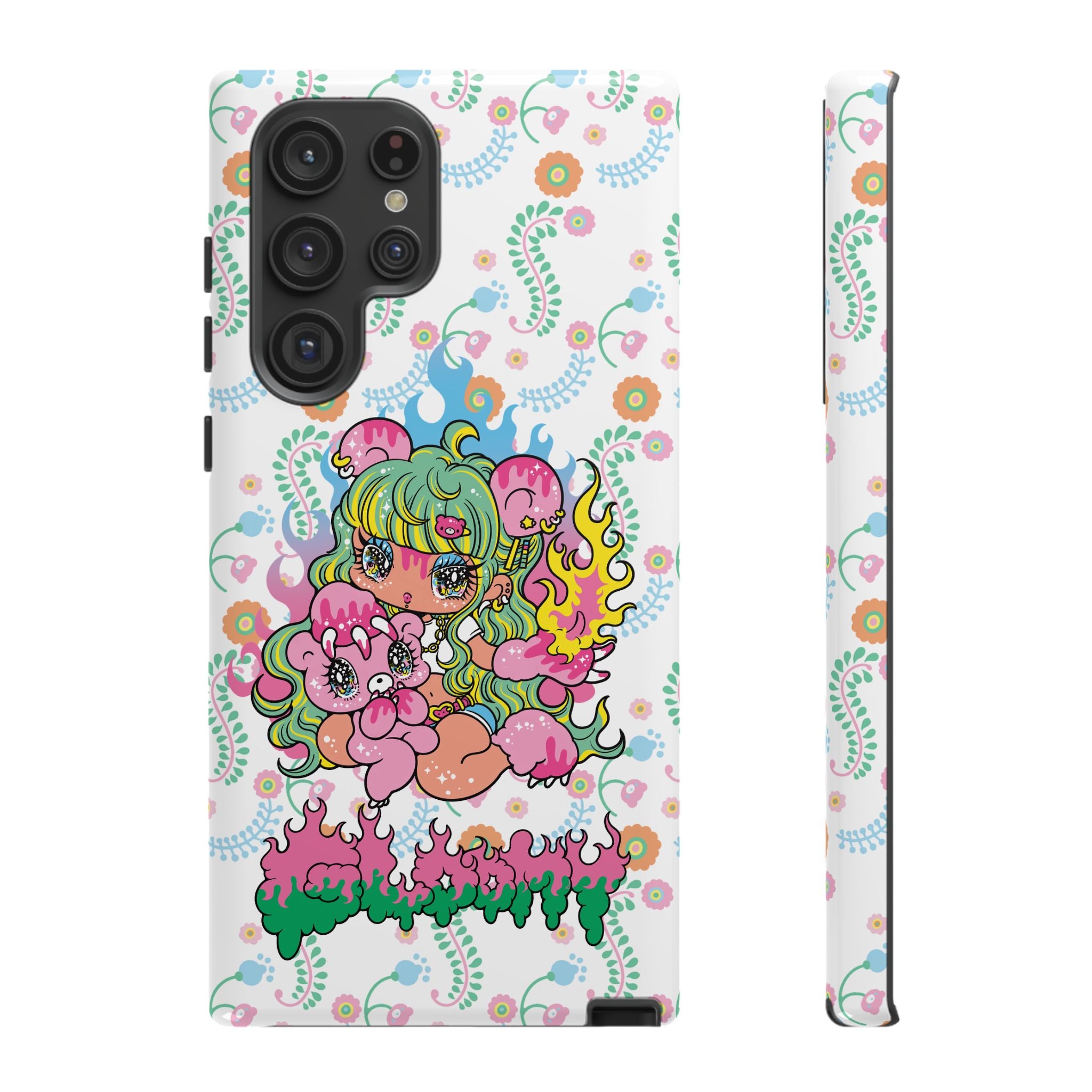 YURIE SEKIYA X GLOOMY BEAR ⭐️ FIRE GIRL PHONE CASE