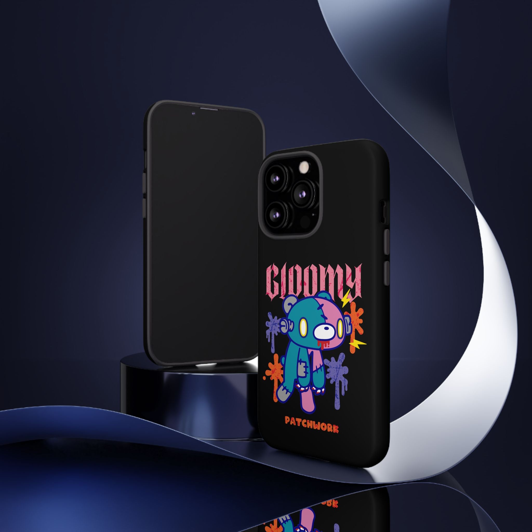 gloomy bear Halloween patchwork Phone Case
