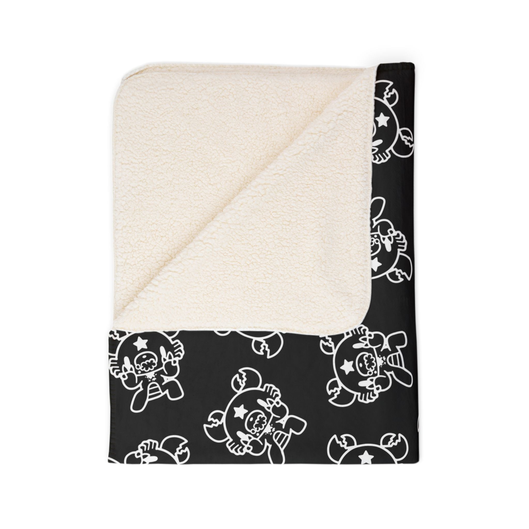 Gloomy Bear Cancer Zodiac Fleece Sherpa Blanket