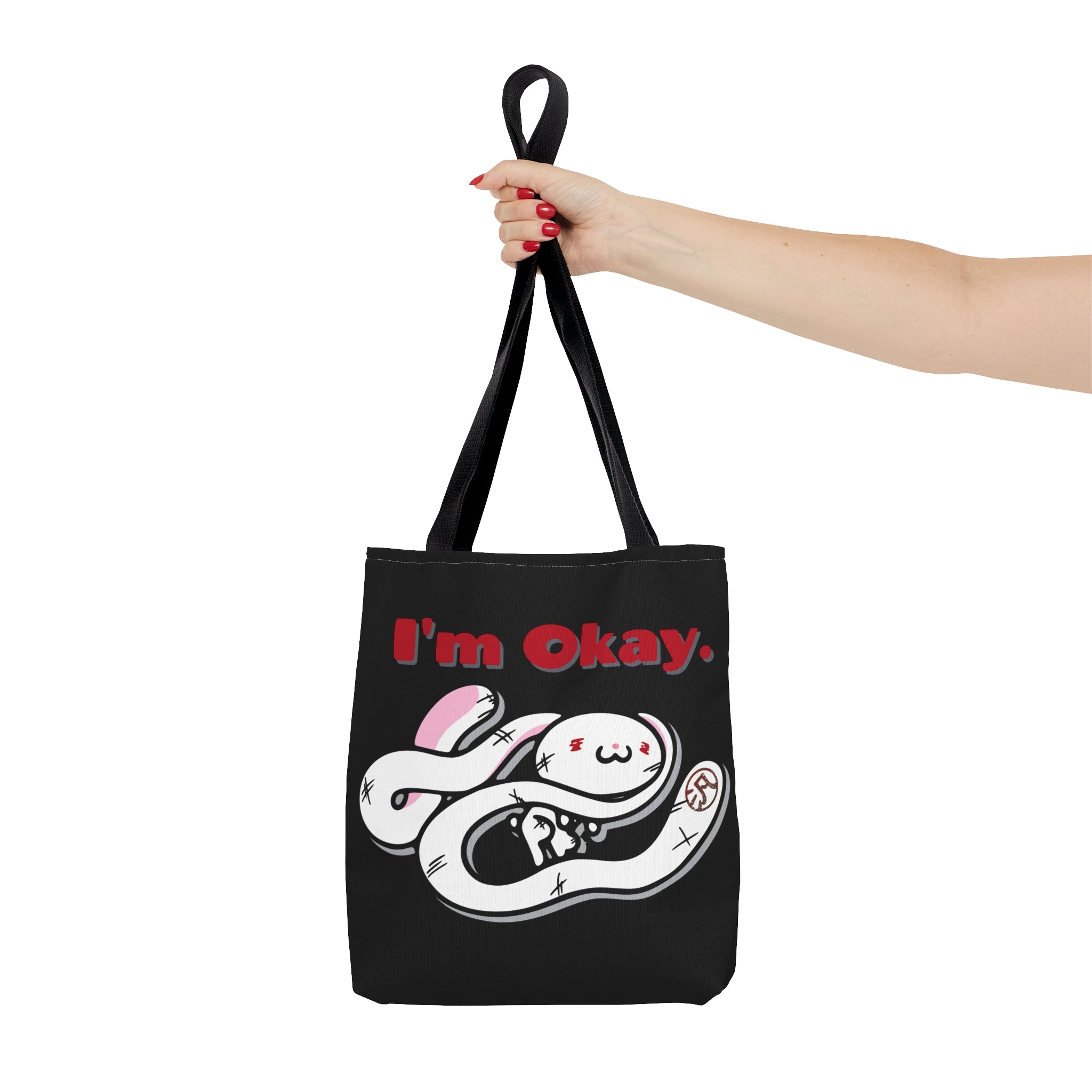 "I'm Okay" All-Purpose Bunny - Canvas Tote Bag