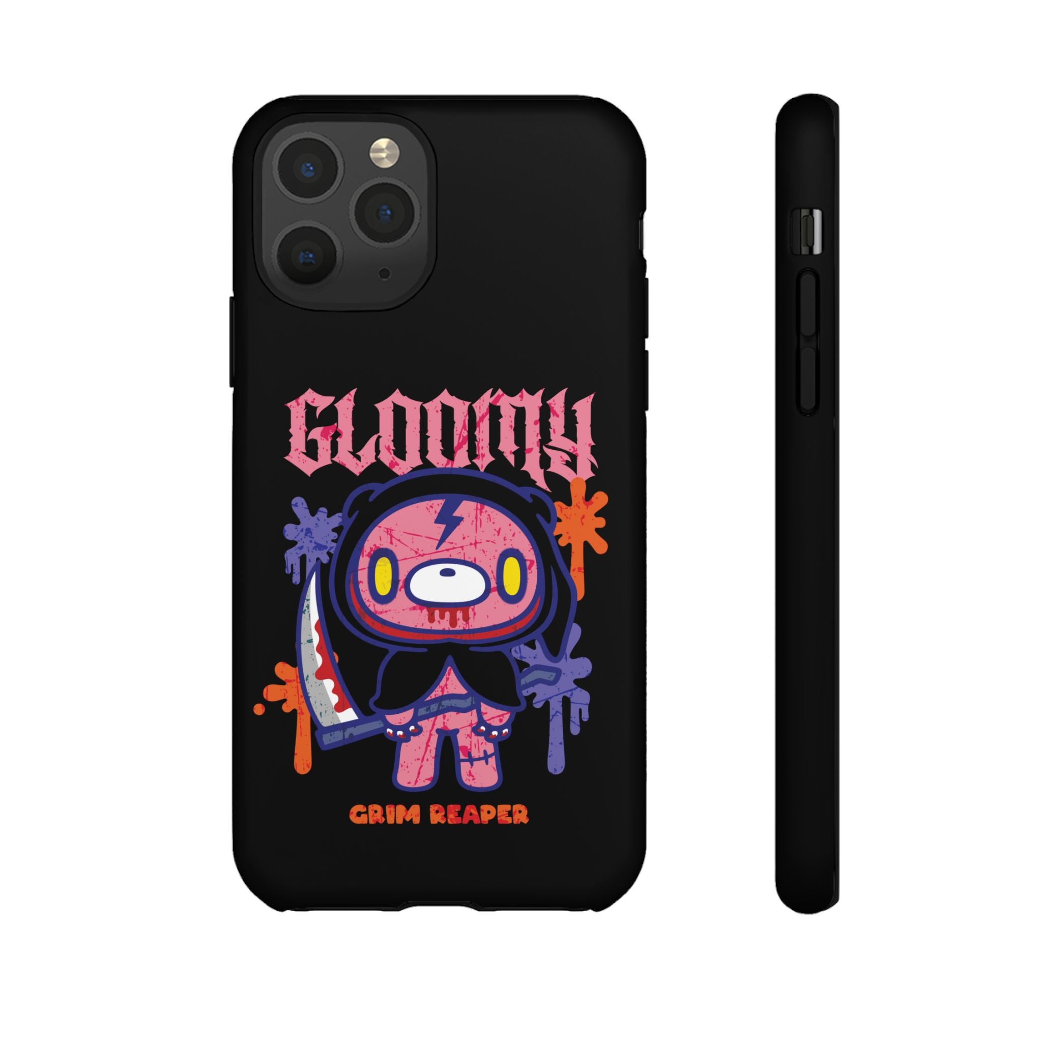 Gloomy bear Halloween grim reaper Phone Case