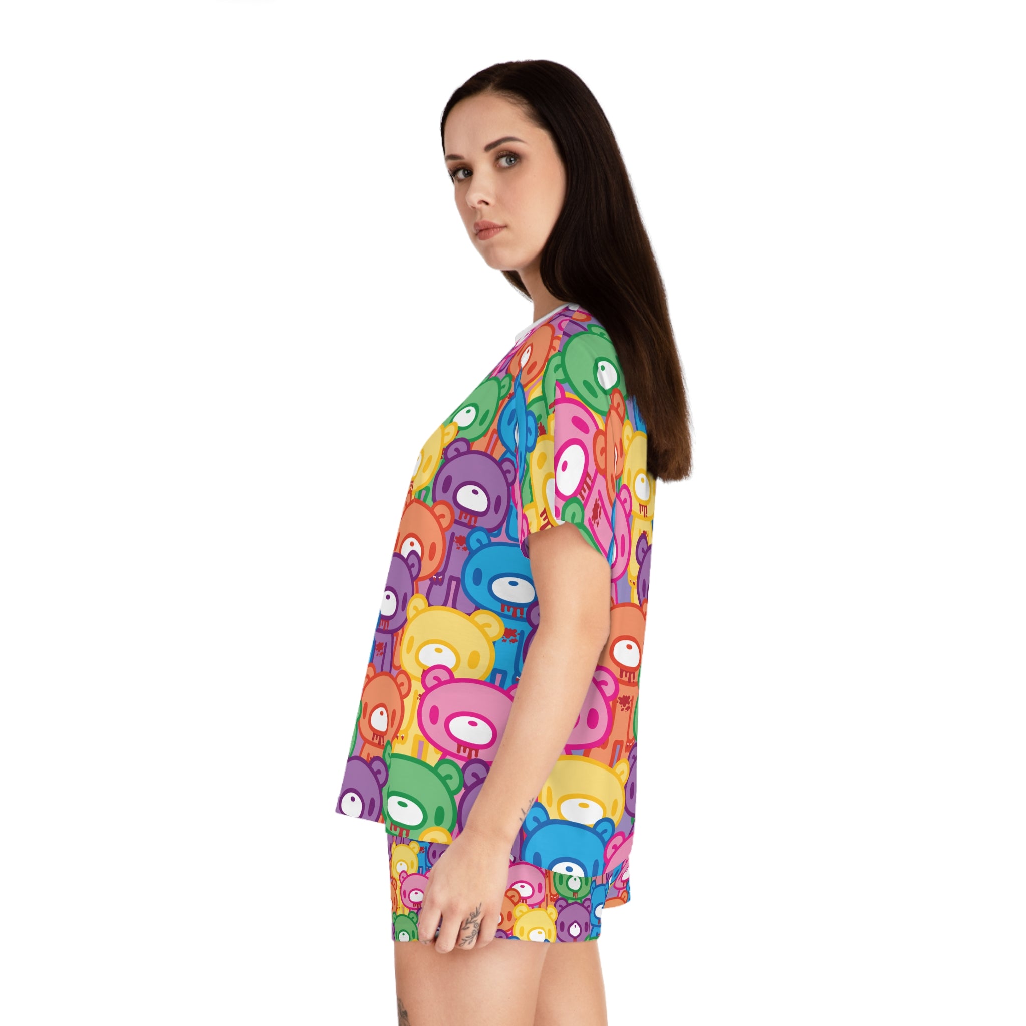 Gloomy Bear "Rainbow Dreams" Women's Short Pajama Set
