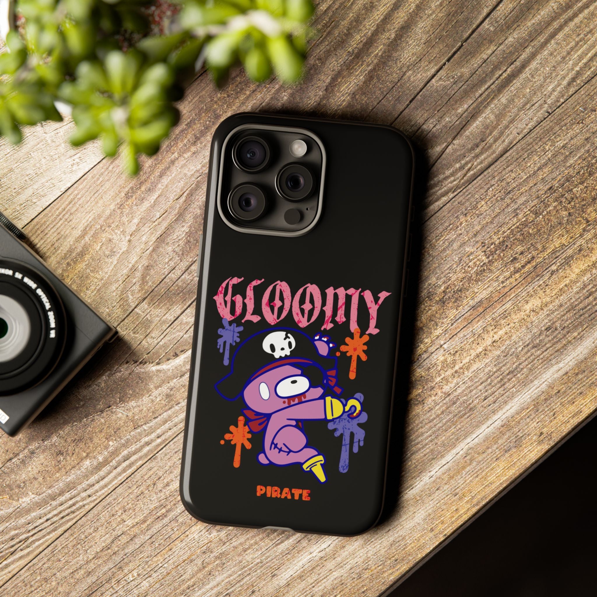 gloomy bear Halloween pirate Phone Case