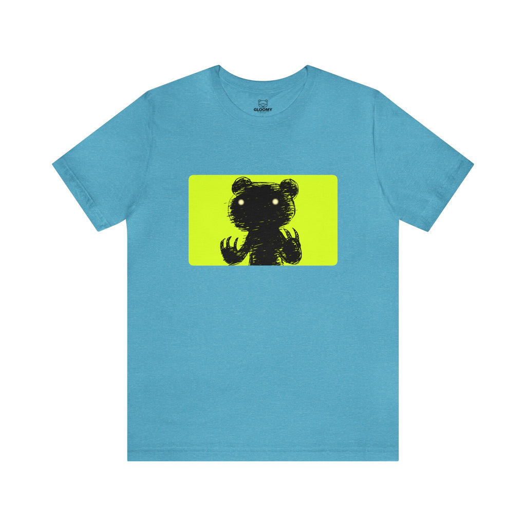 Green Block Abstraction Gloomy Bear -  Unisex Tee