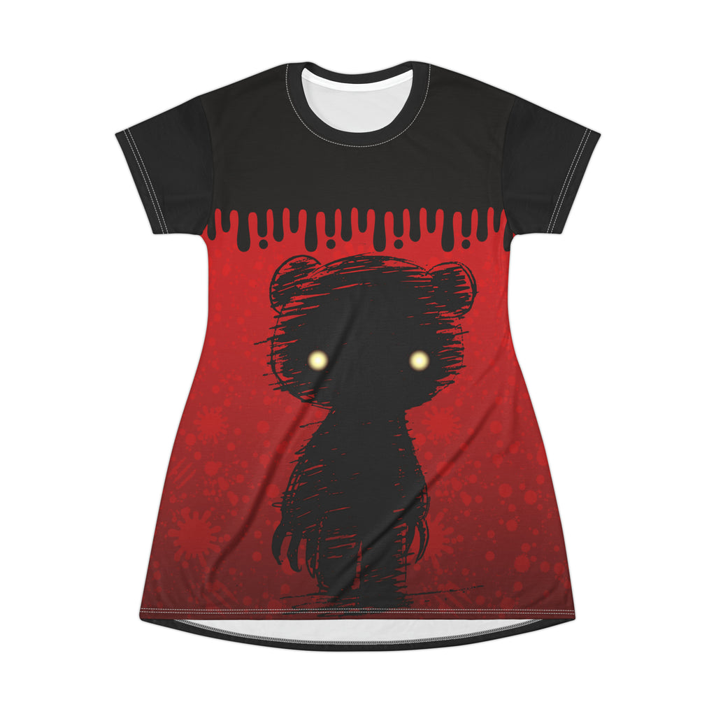 Shadow Gloomy AoP T-Shirt Dress