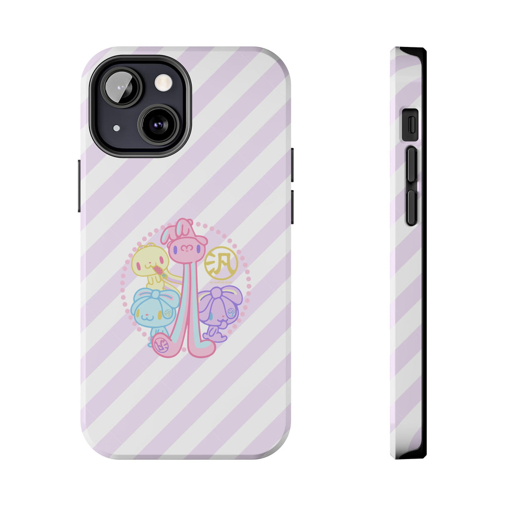 Group Pastel All Purpose Bunny - iPhone Case