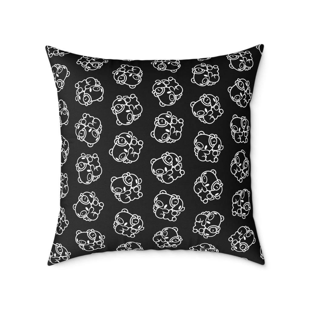 Gloomy Gemini Zodiac Square Poly Canvas Pillow