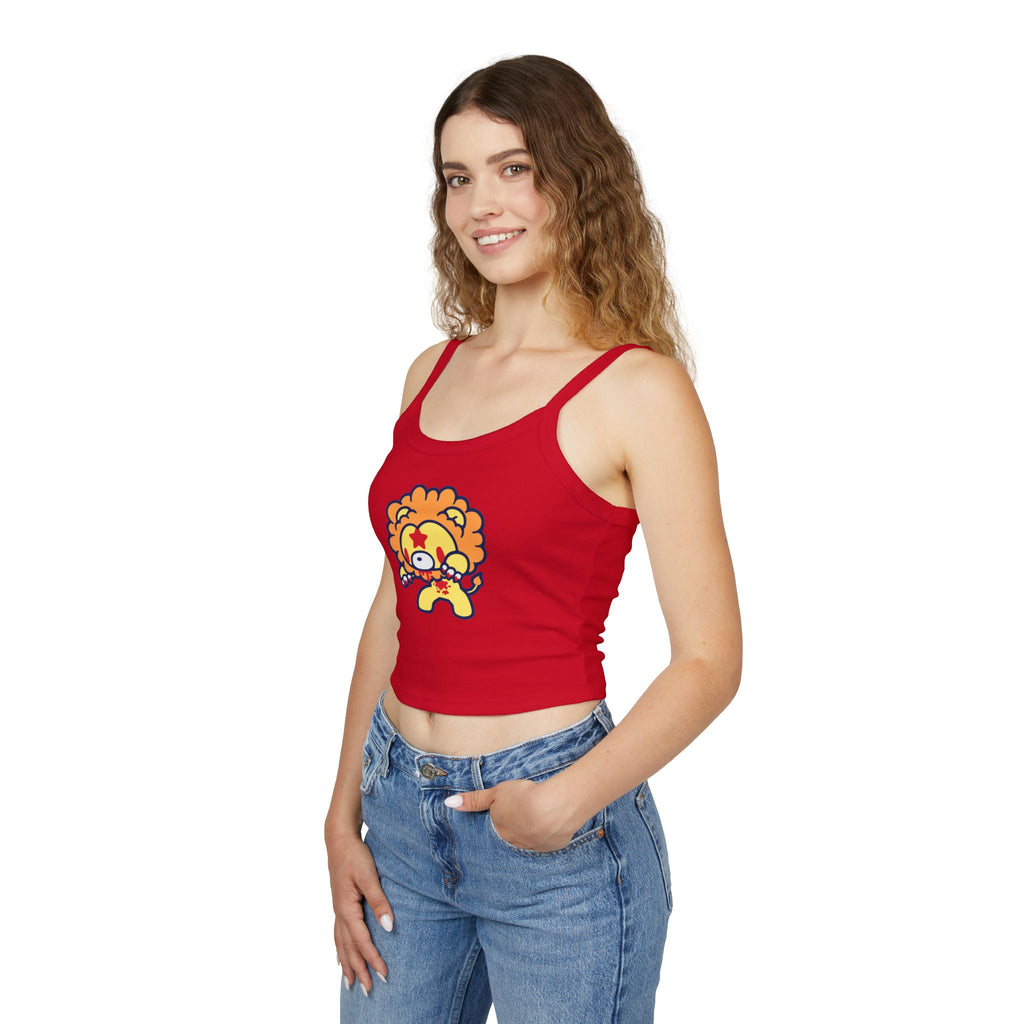 Leo Zodiac Gloomy Bear Spaghetti Strap Tank Top