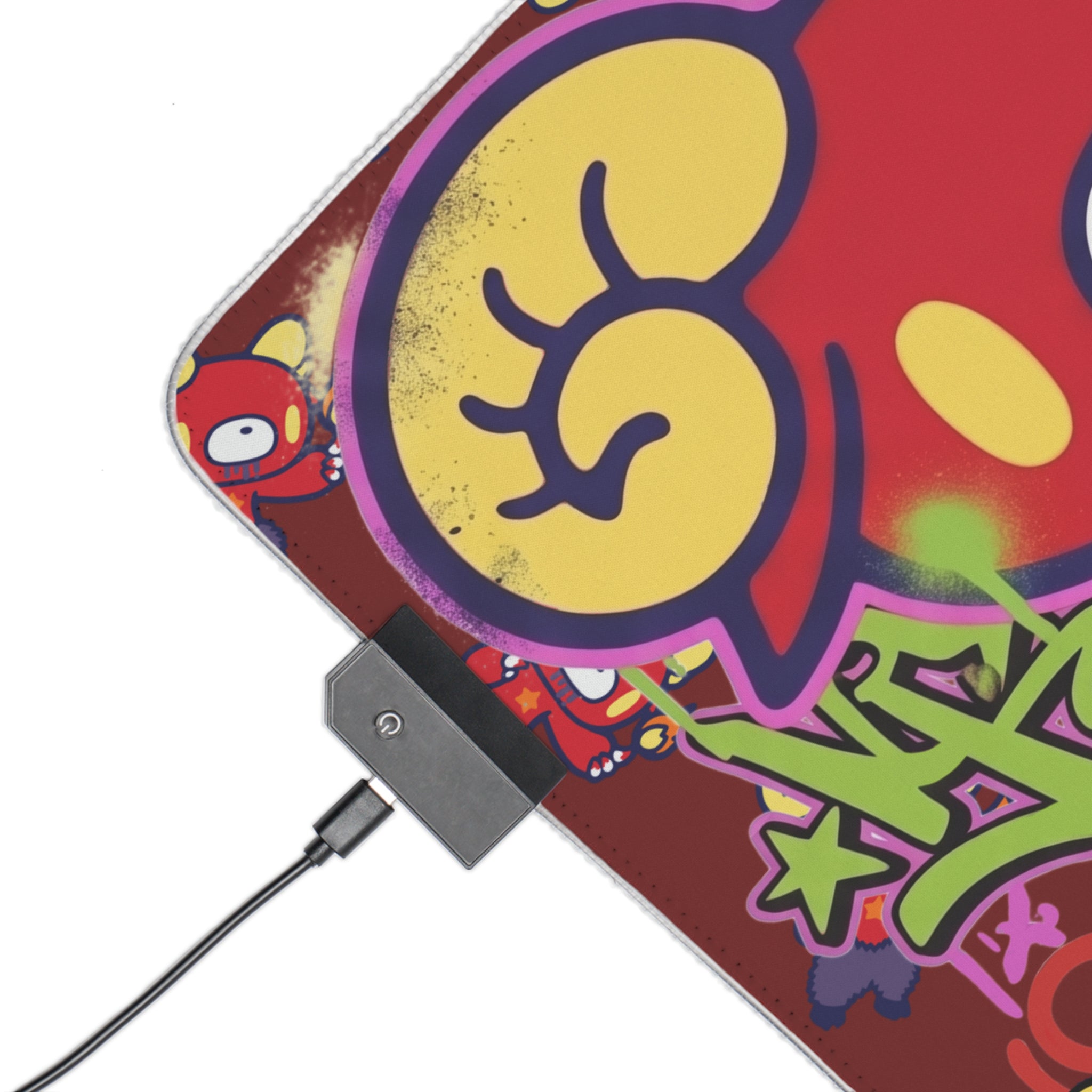 Aries Zodiac gloomy bear LED Gaming Mouse Pad