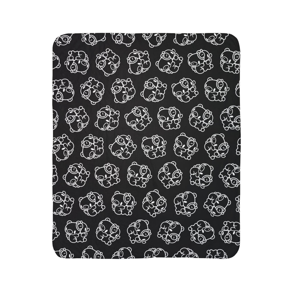 Gloomy Bear gemini Zodiac Fleece Sherpa Blanket