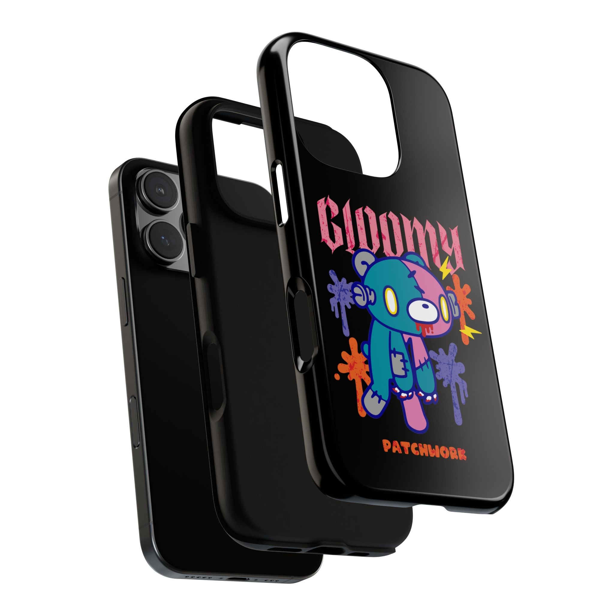 gloomy bear Halloween patchwork Phone Case