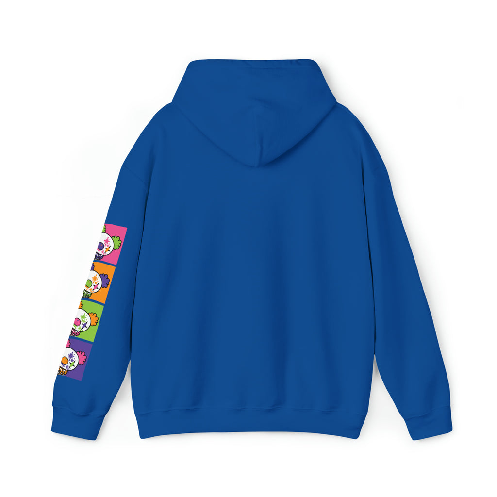 Gloomy Clown Multicolor Unisex Hooded Sweatshirt