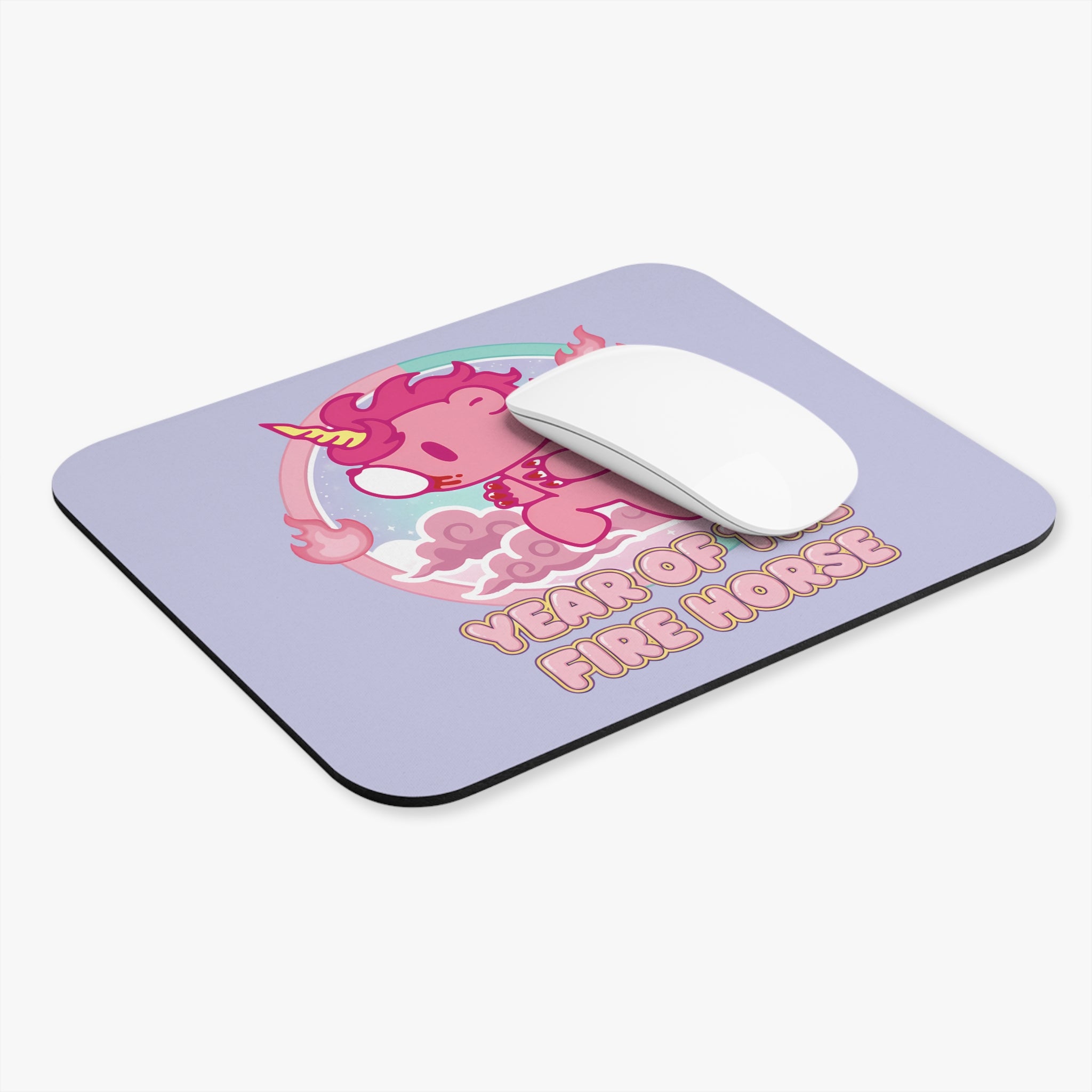 Fire Horse Gloomy Bear Mouse Pad