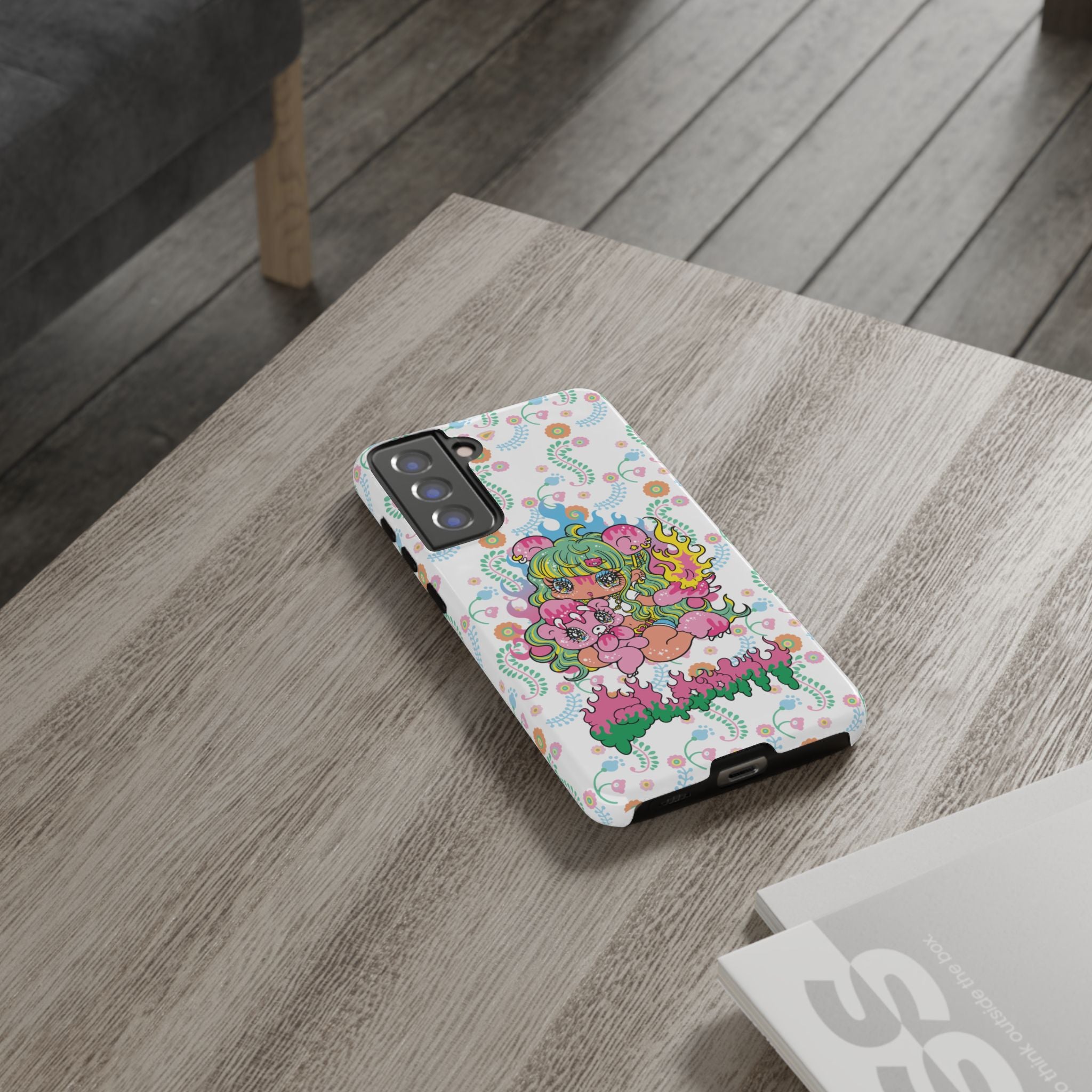 YURIE SEKIYA X GLOOMY BEAR ⭐️ FIRE GIRL PHONE CASE