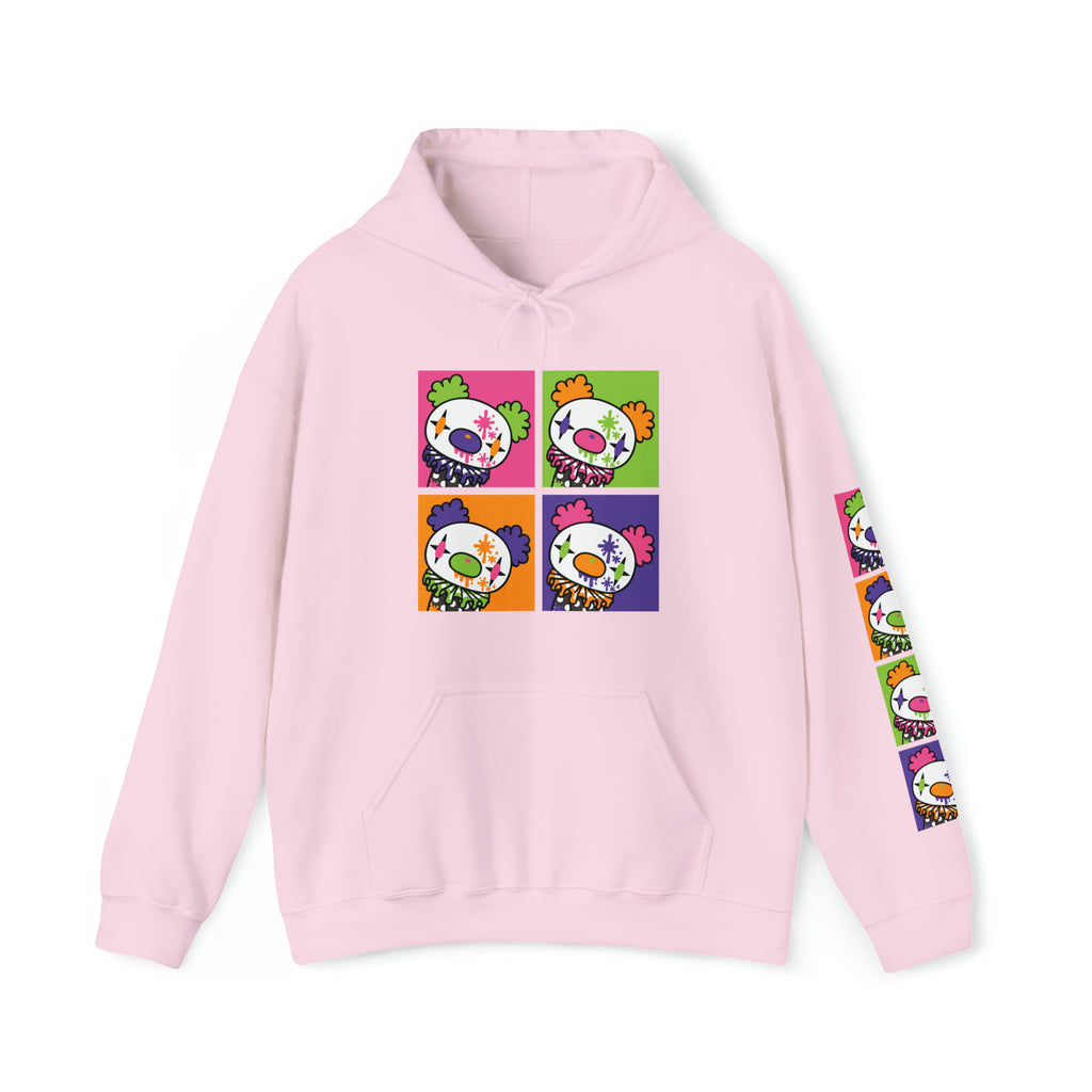 Gloomy Clown Multicolor Unisex Hooded Sweatshirt