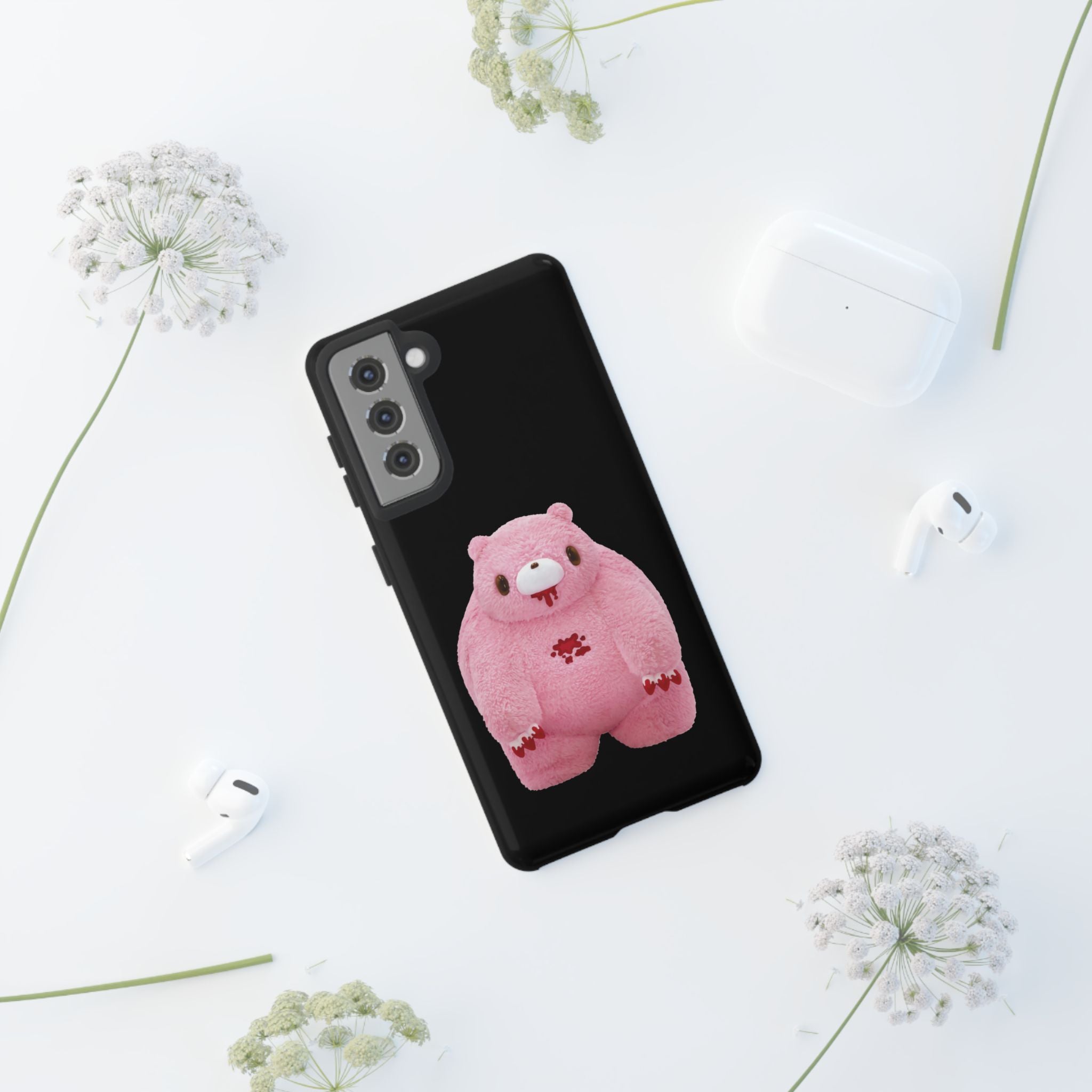 Chubby Gloomy Plush Tough Phone Case