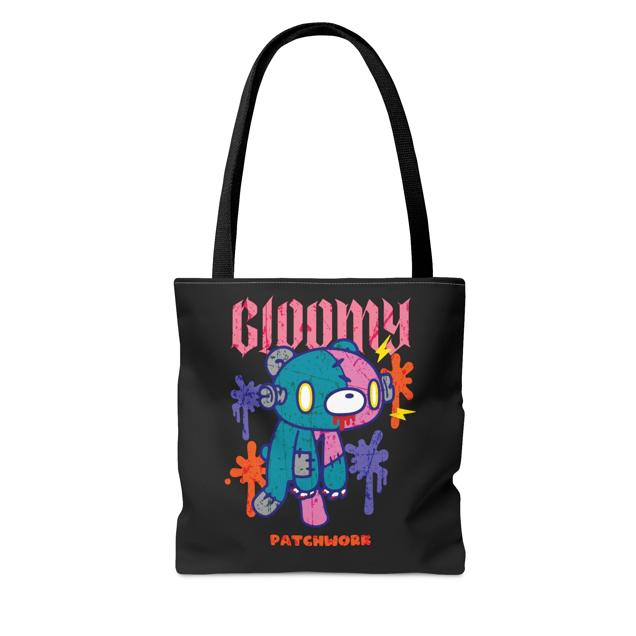 Gloomy Halloween Patchwork Tote Bag