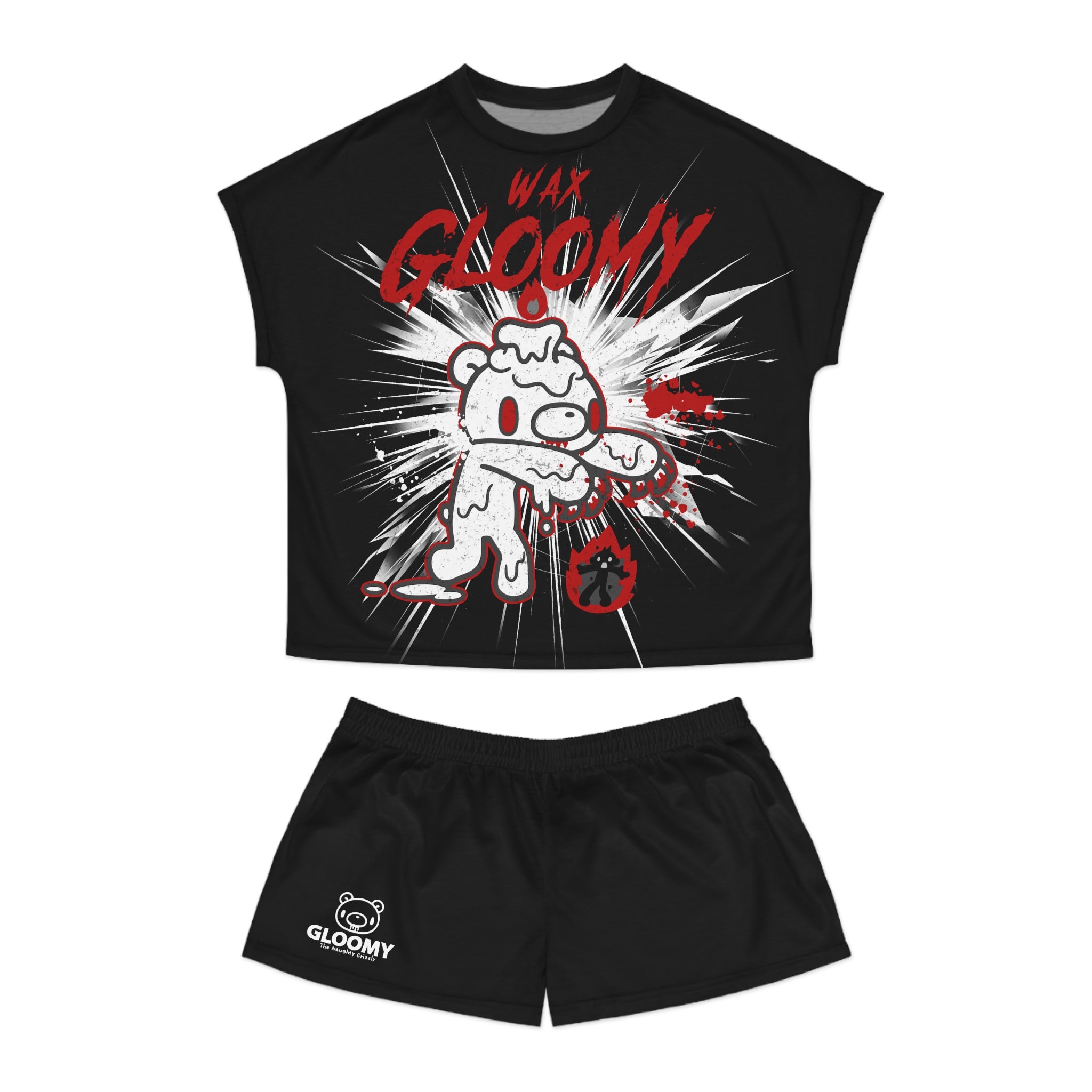 Wax Gloomy Halloween - Women's Short Pajama Set (AOP)