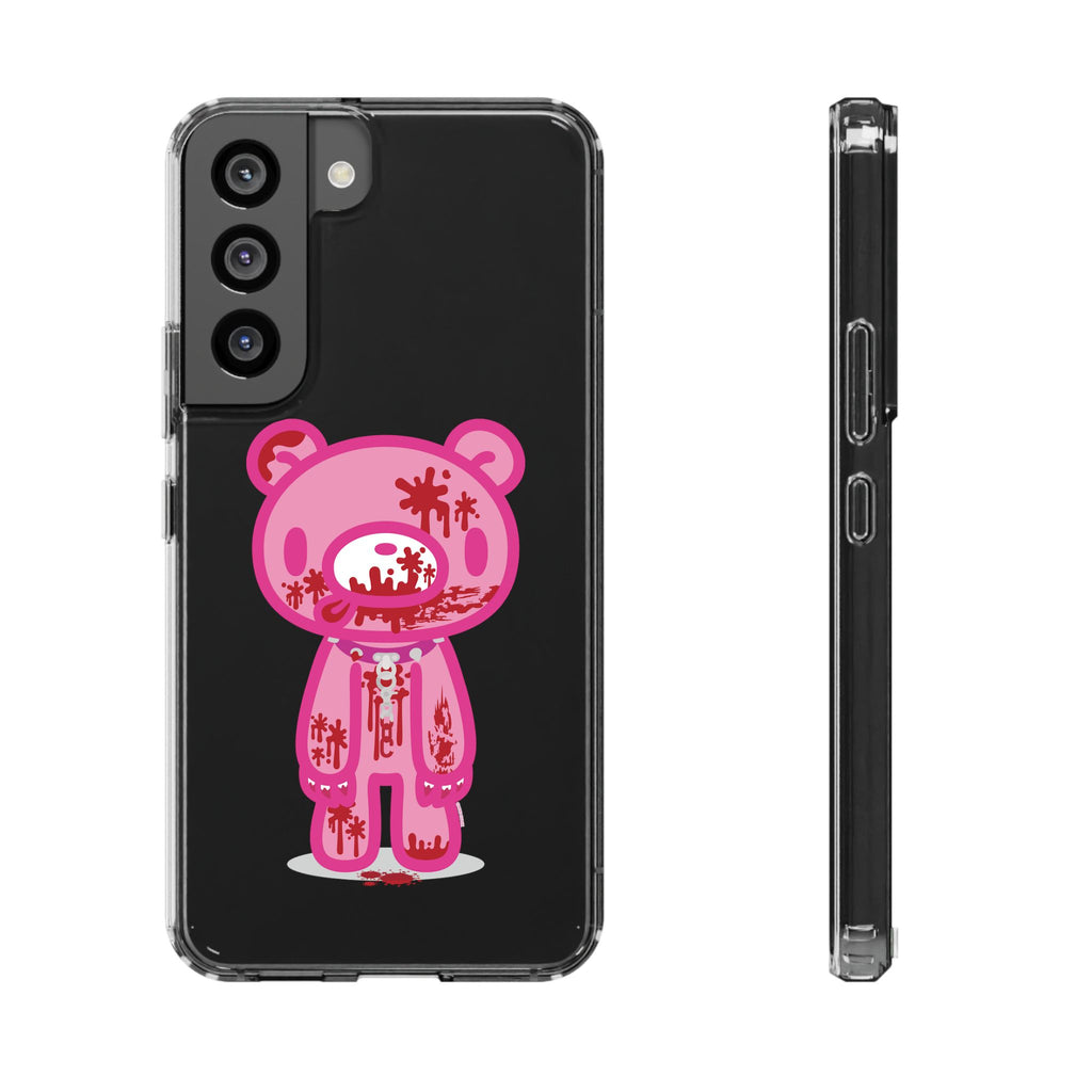 Pink Gloomy Bear Bloody - Clear Phone Case