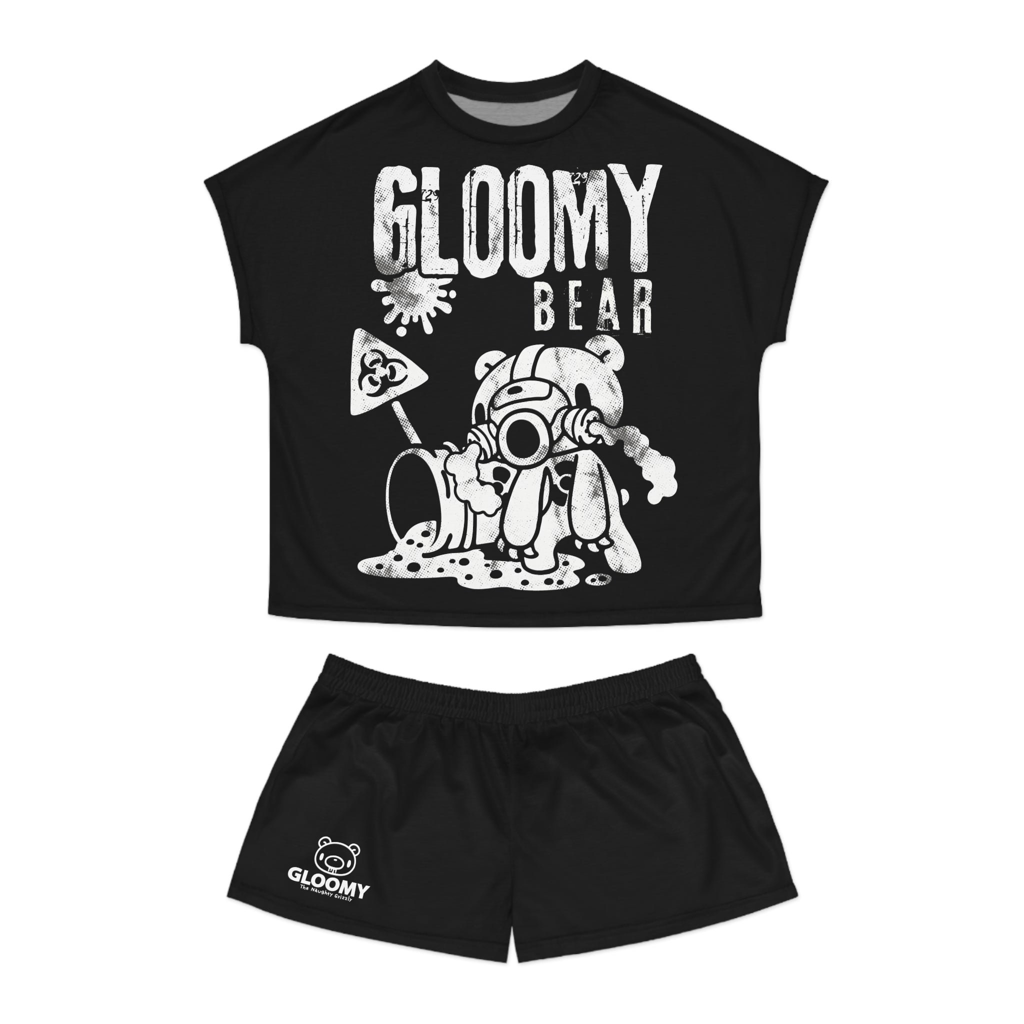 Gloomy Toxic Trash - Women's Short Pajama Set (AOP)