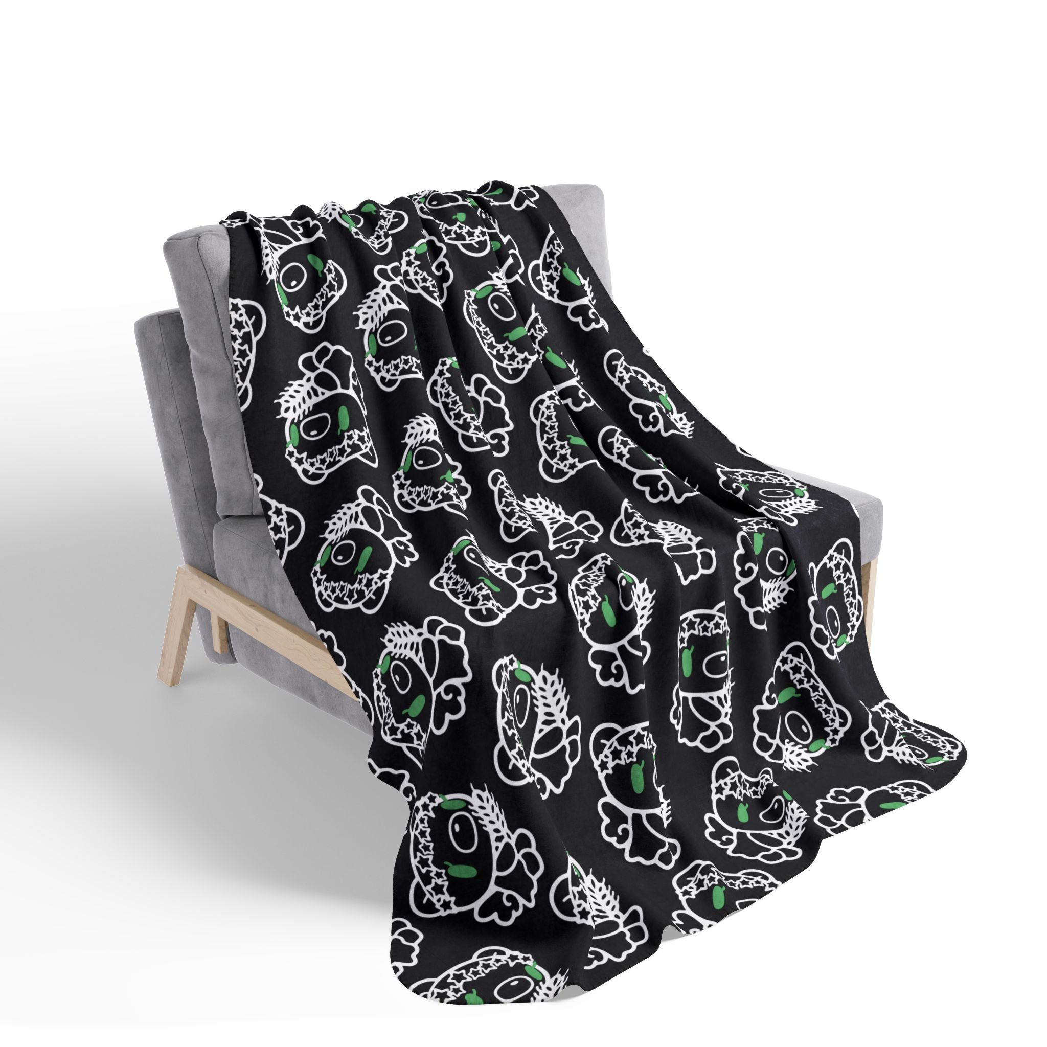 Gloomy Bear Virgo Zodiac Fleece Sherpa Blanket