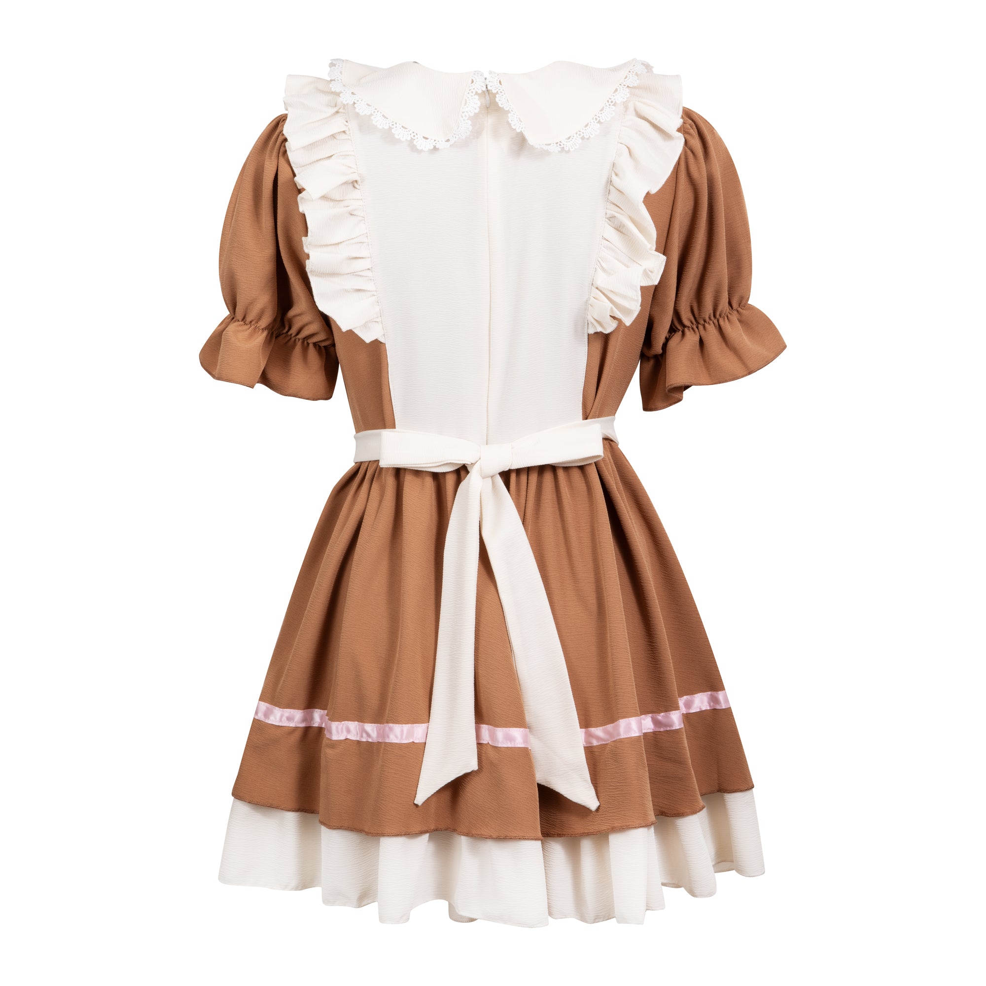 Lolita CosPlay Maid Dress - Brown S Lolita CosPlay Maid Dress - Brown S