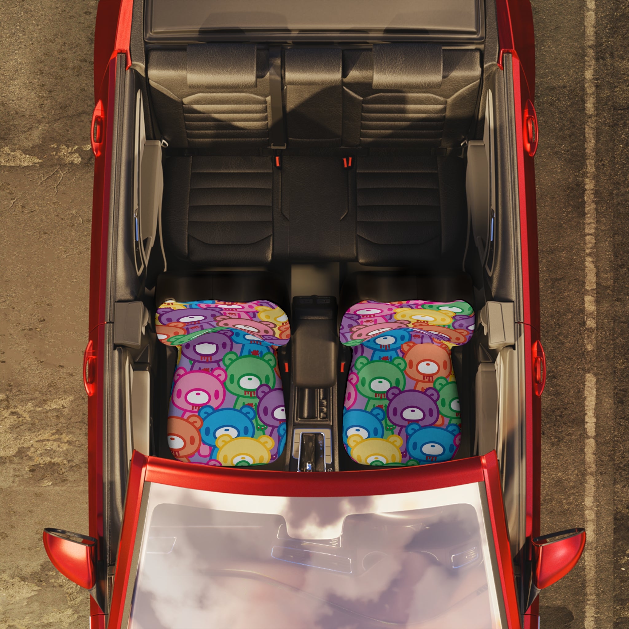 Gloomy Bear "Rainbow Dreams" Polyester Car Seat Covers