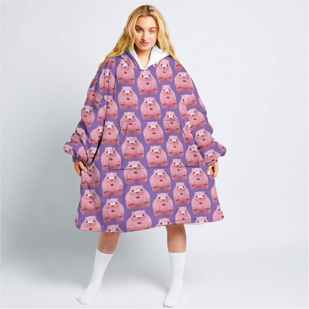 Chubby Gloomy Unisex Hooded Blanket