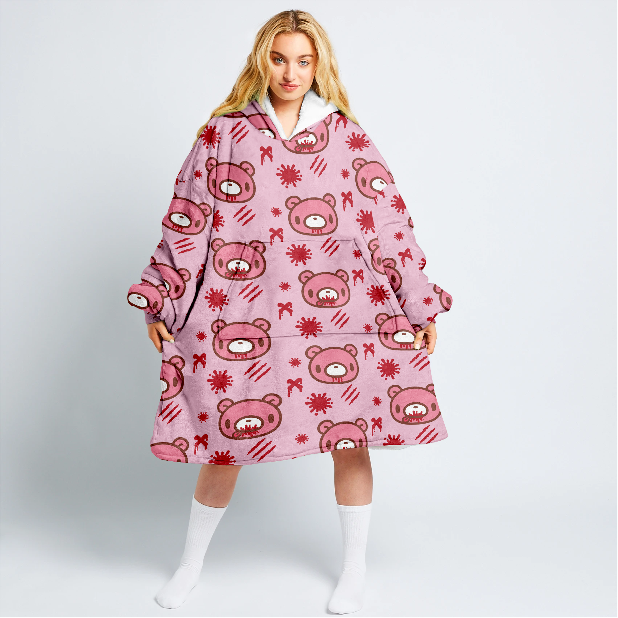 So Gloomy Unisex Hooded Blanket | Gloomy Bear So Gloomy Unisex Hooded Blanket | Gloomy Bear