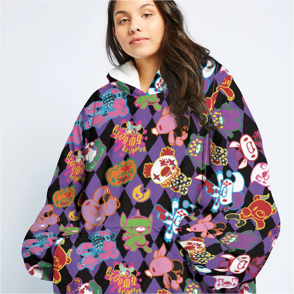 GLOOMY ルームウェア Gloomy Bear Jester Jam Unisex Hooded Blanket | Shop Now