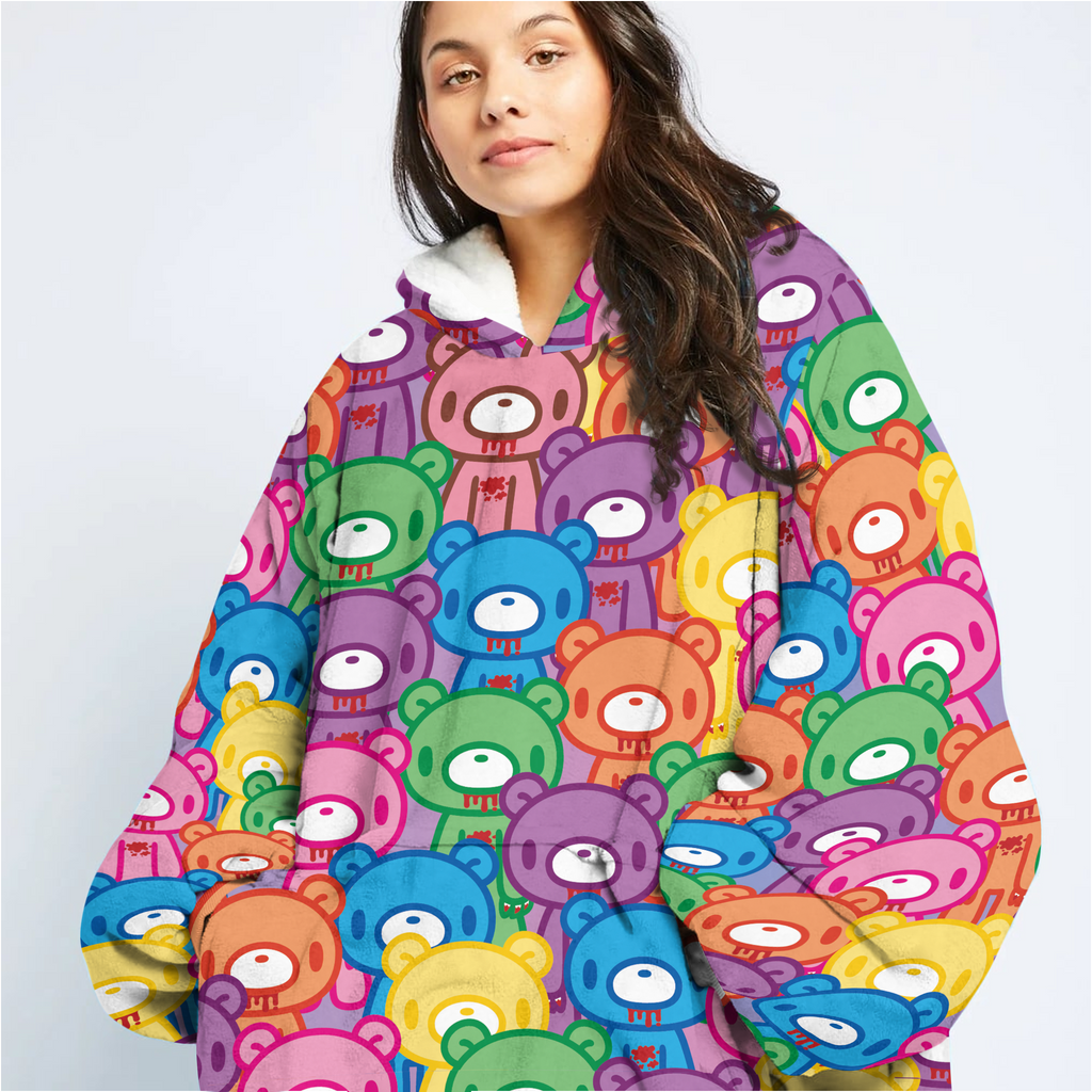 Rainbow Dreams Unisex Hooded Blanket