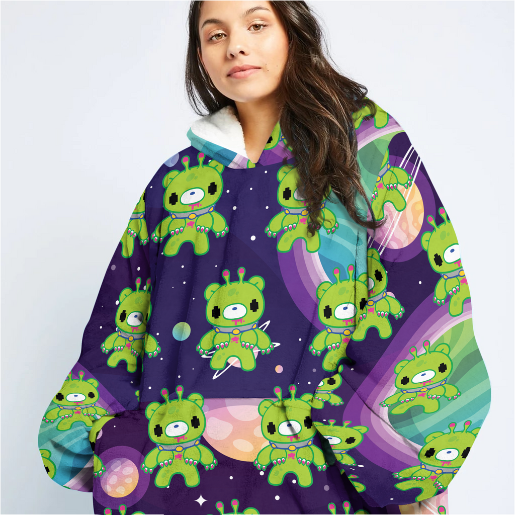 Monster Gloomy Unisex Hooded Blanket