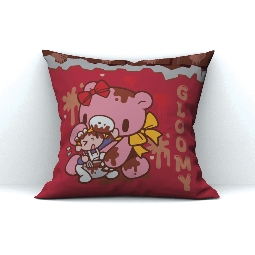 Gloomy Valentine Throw Pillow