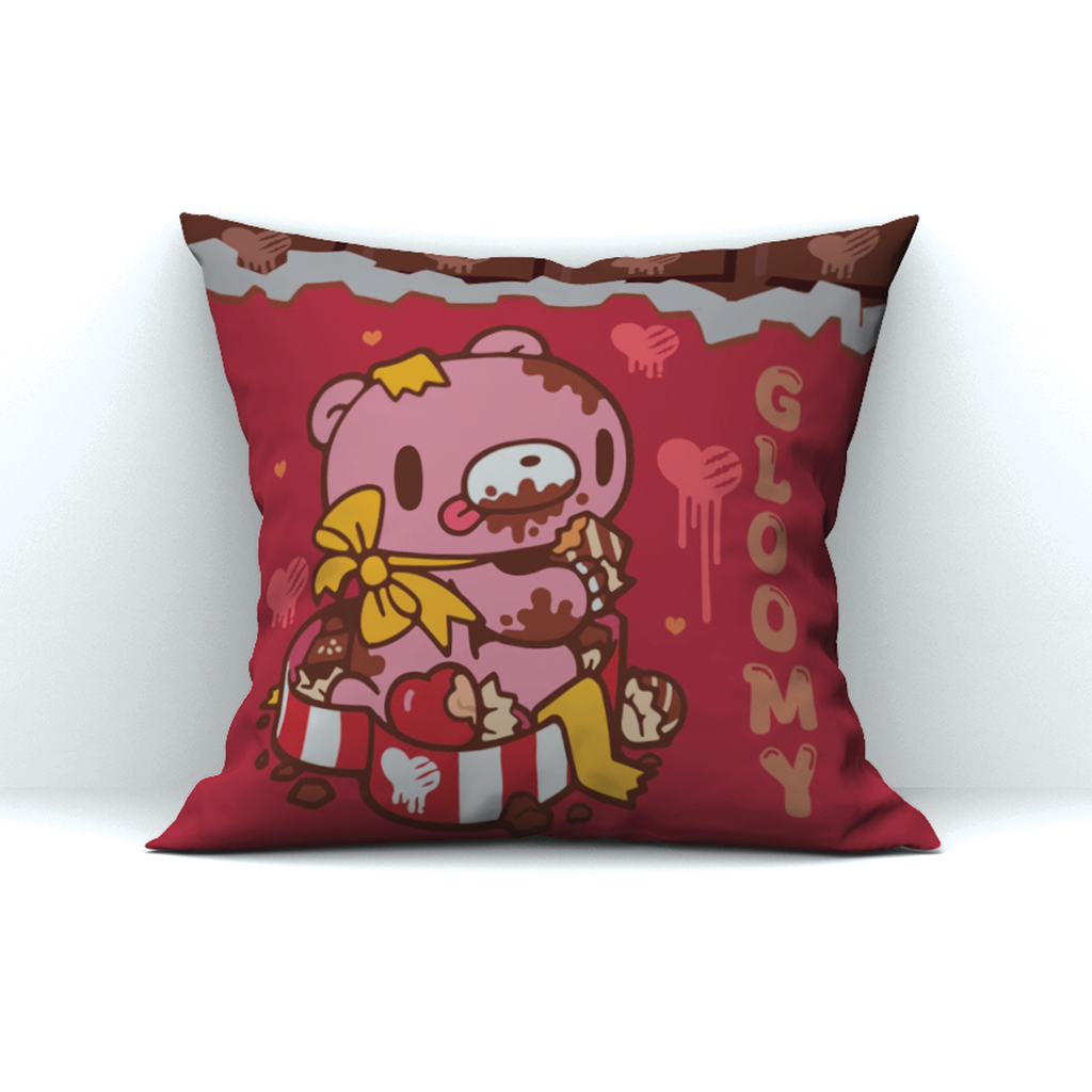 Gloomy Valentine Throw Pillow