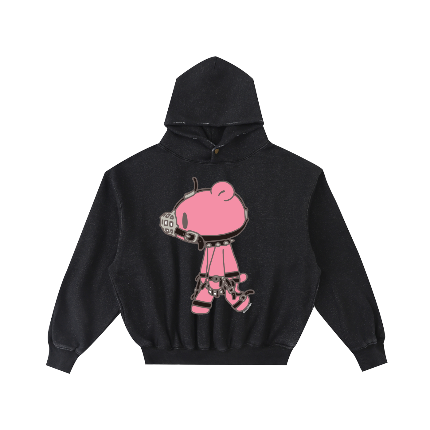 Pink Gloomy Prisoner Fleece Hoodie