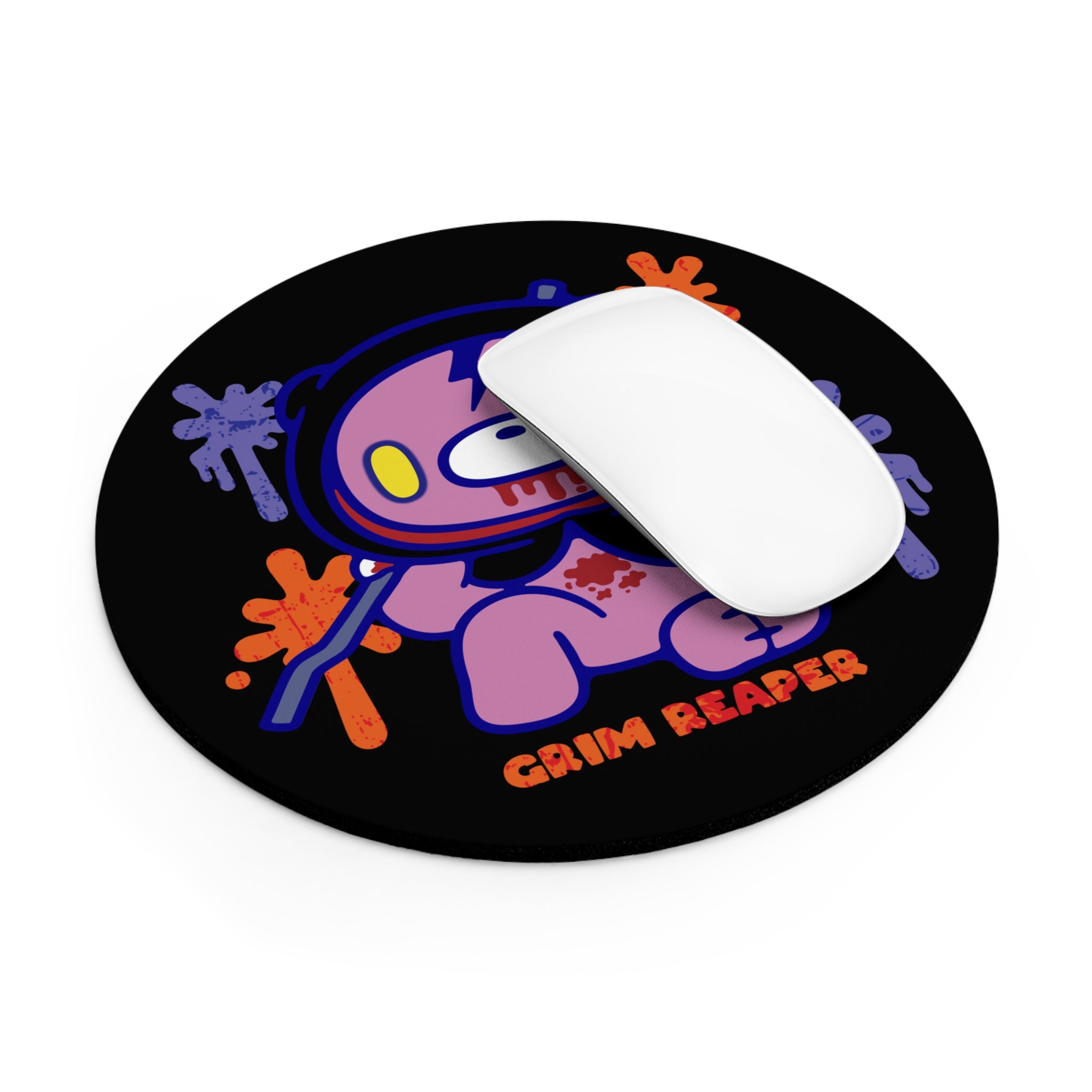 Gloomy Bear Halloween grim reaper Mouse Pad