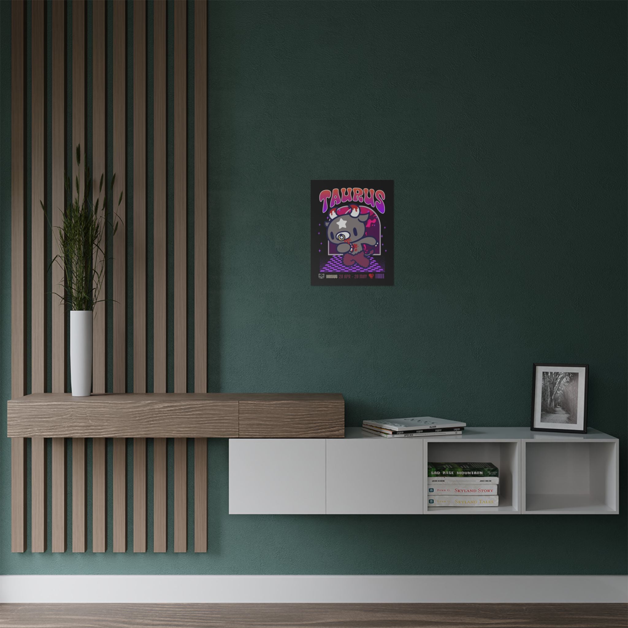 Gloomy Taurus Zodiac Satin Posters (300gsm)